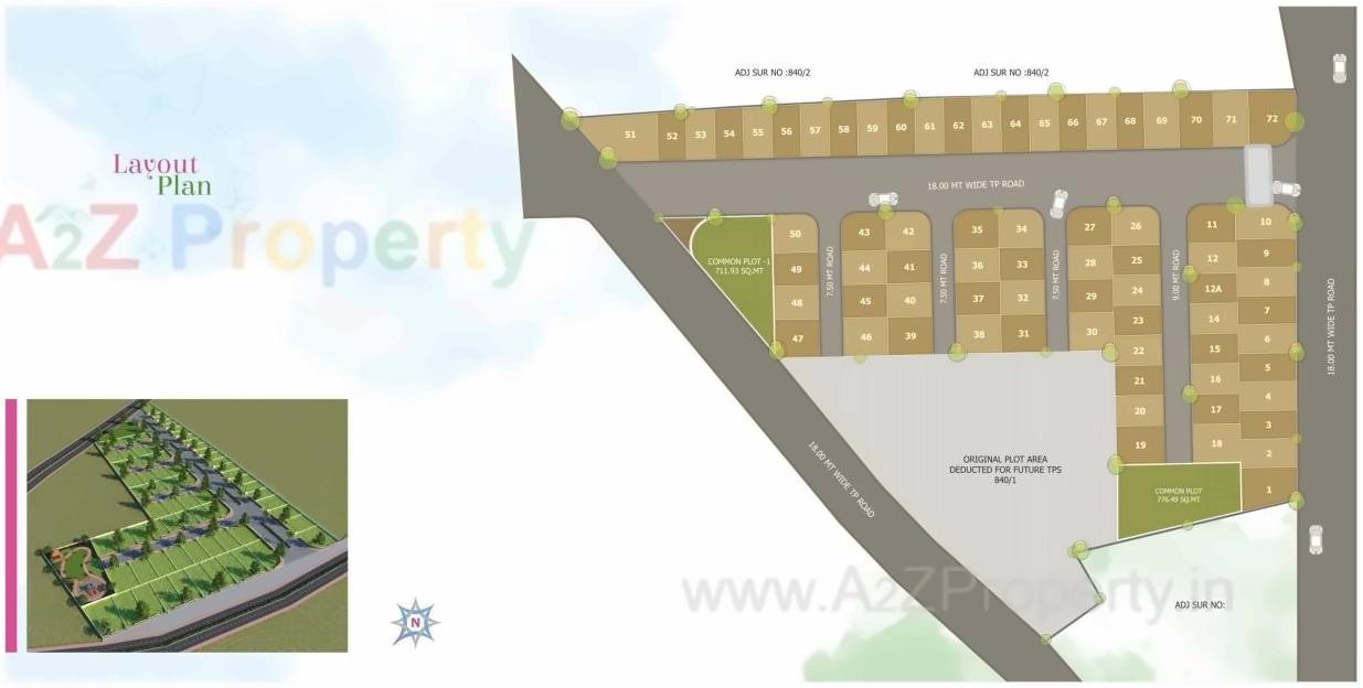 Layout of real estate project Dev Upvan located at Gandhinagar, Gandhinagar, Gujarat