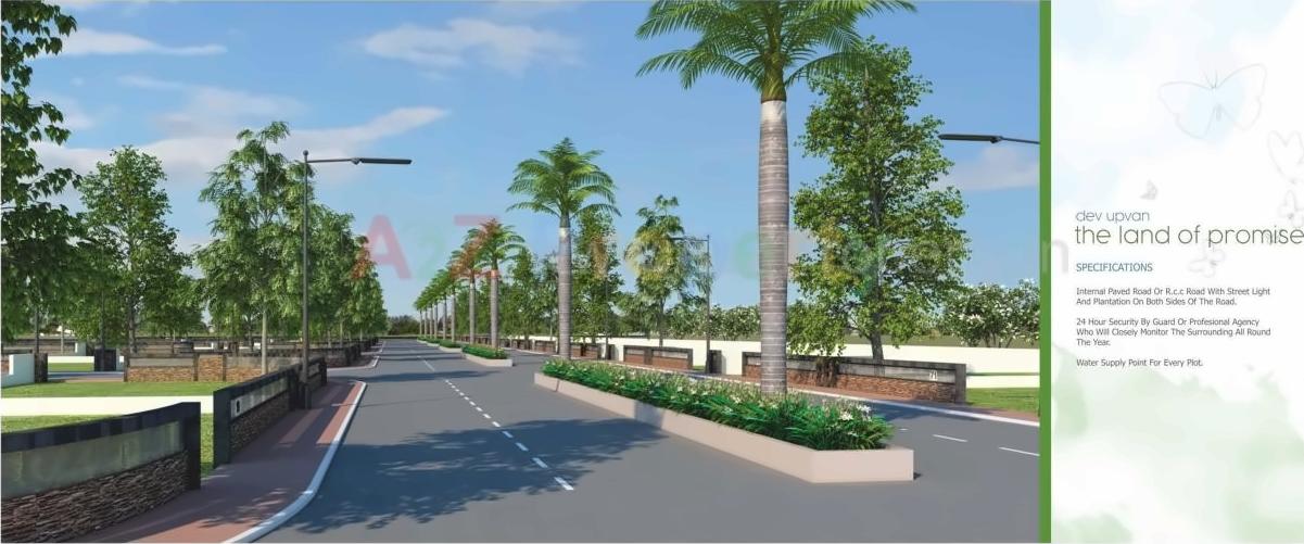 3D Elevation of real estate project Dev Upvan located at Gandhinagar, Gandhinagar, Gujarat