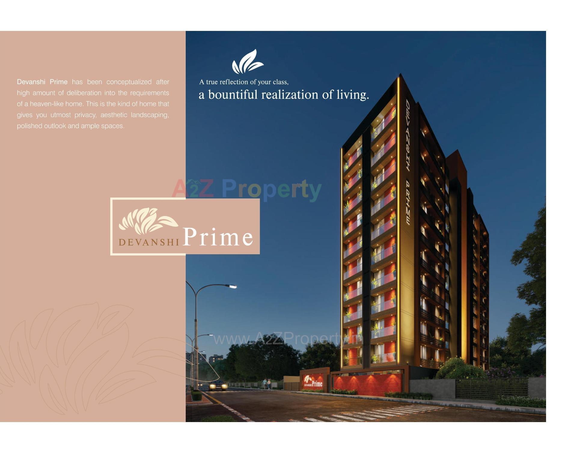 3D Elevation of real estate project Devanshi Prime located at Raysan, Gandhinagar, Gujarat