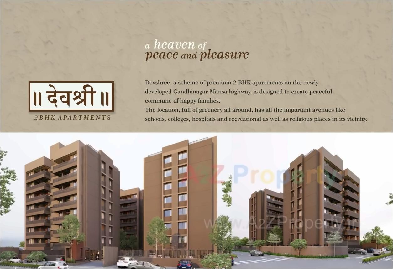 3D Elevation of real estate project Devshree located at Randheja, Gandhinagar, Gujarat