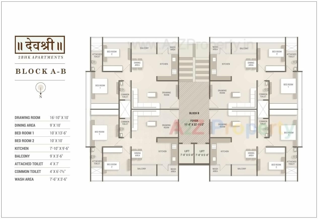 Layout of real estate project Devshree located at Randheja, Gandhinagar, Gujarat