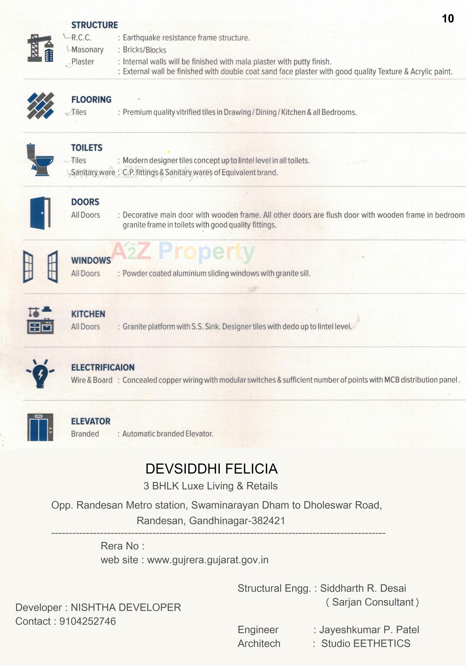  of real estate project Devsiddhi Felicia located at Randesan, Gandhinagar, Gujarat