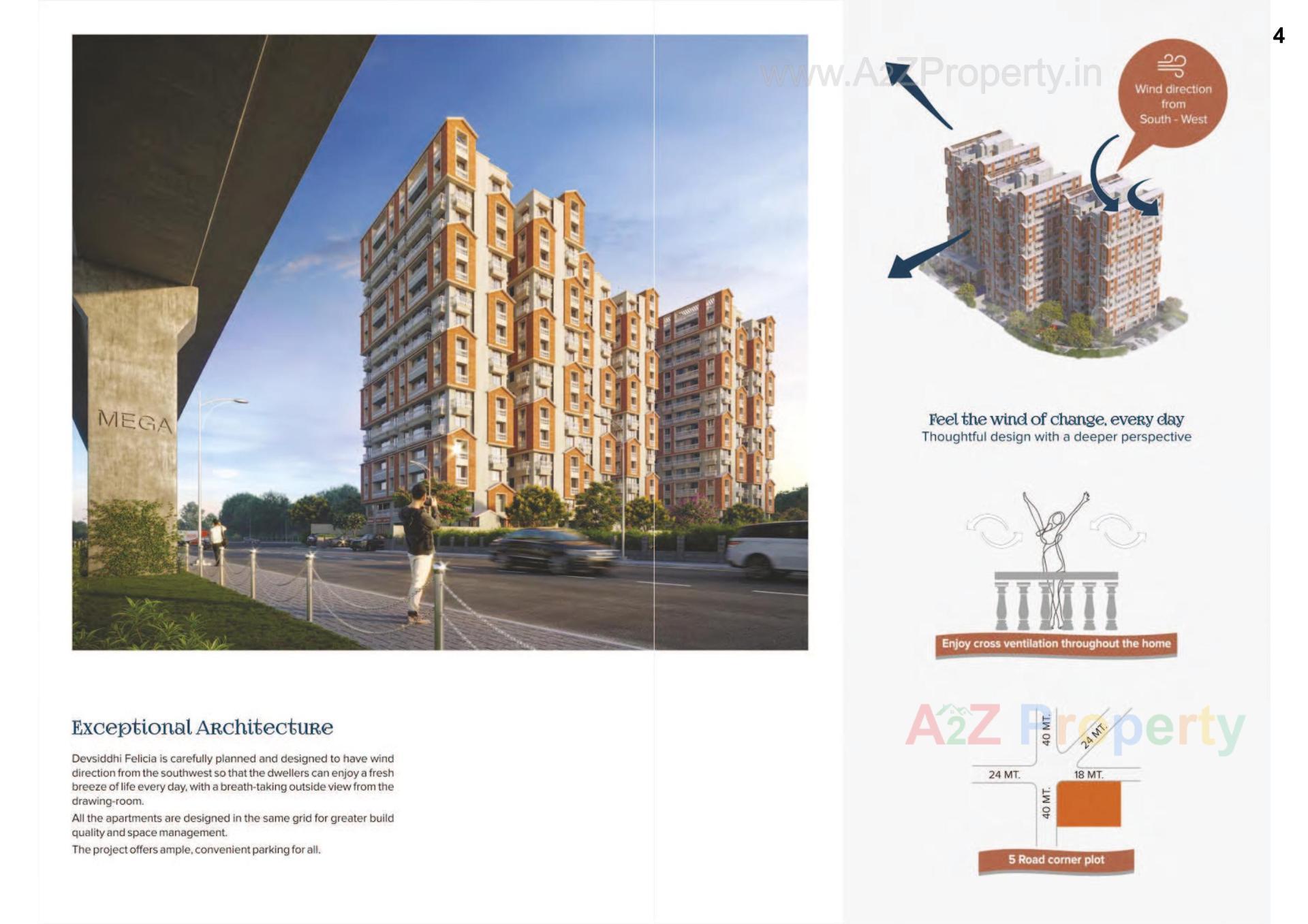 3D Elevation of real estate project Devsiddhi Felicia located at Randesan, Gandhinagar, Gujarat