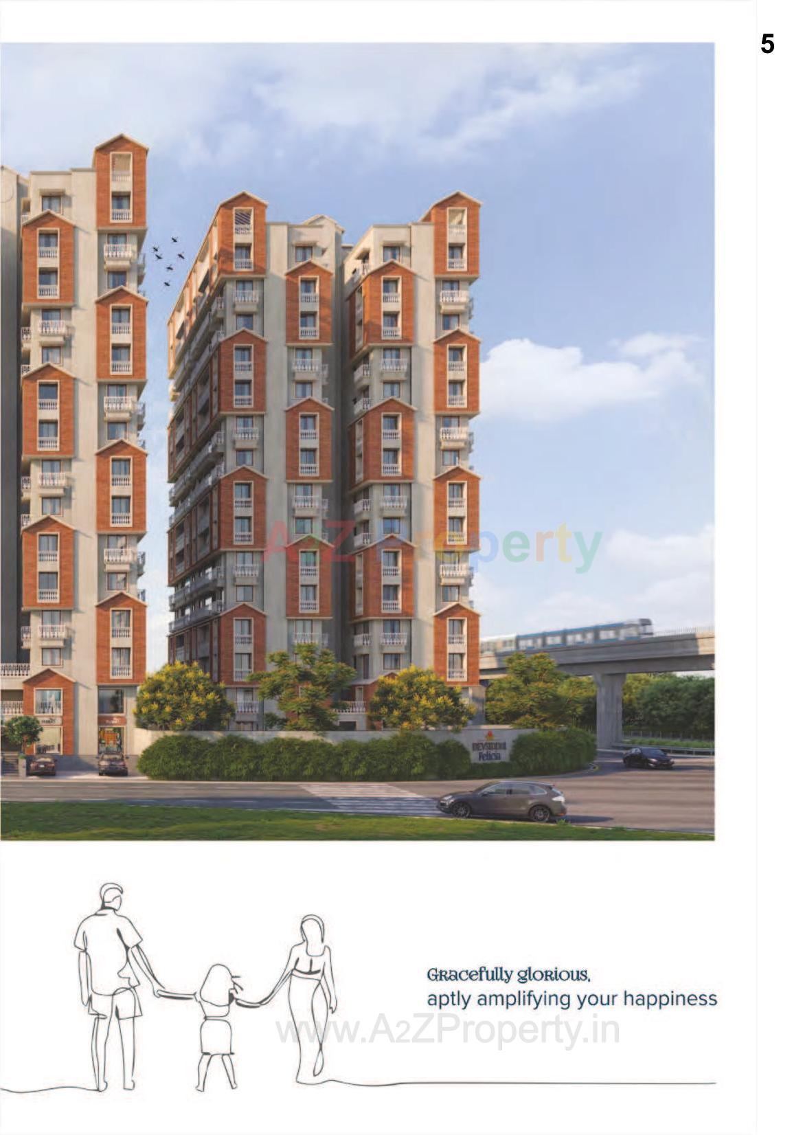 3D Elevation of real estate project Devsiddhi Felicia located at Randesan, Gandhinagar, Gujarat