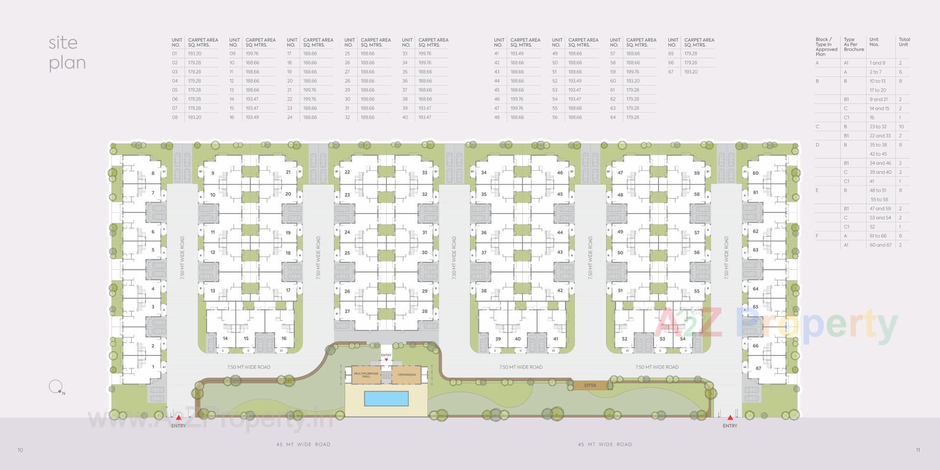 Layout of real estate project Divine located at Santej--rakanpur, Gandhinagar, Gujarat