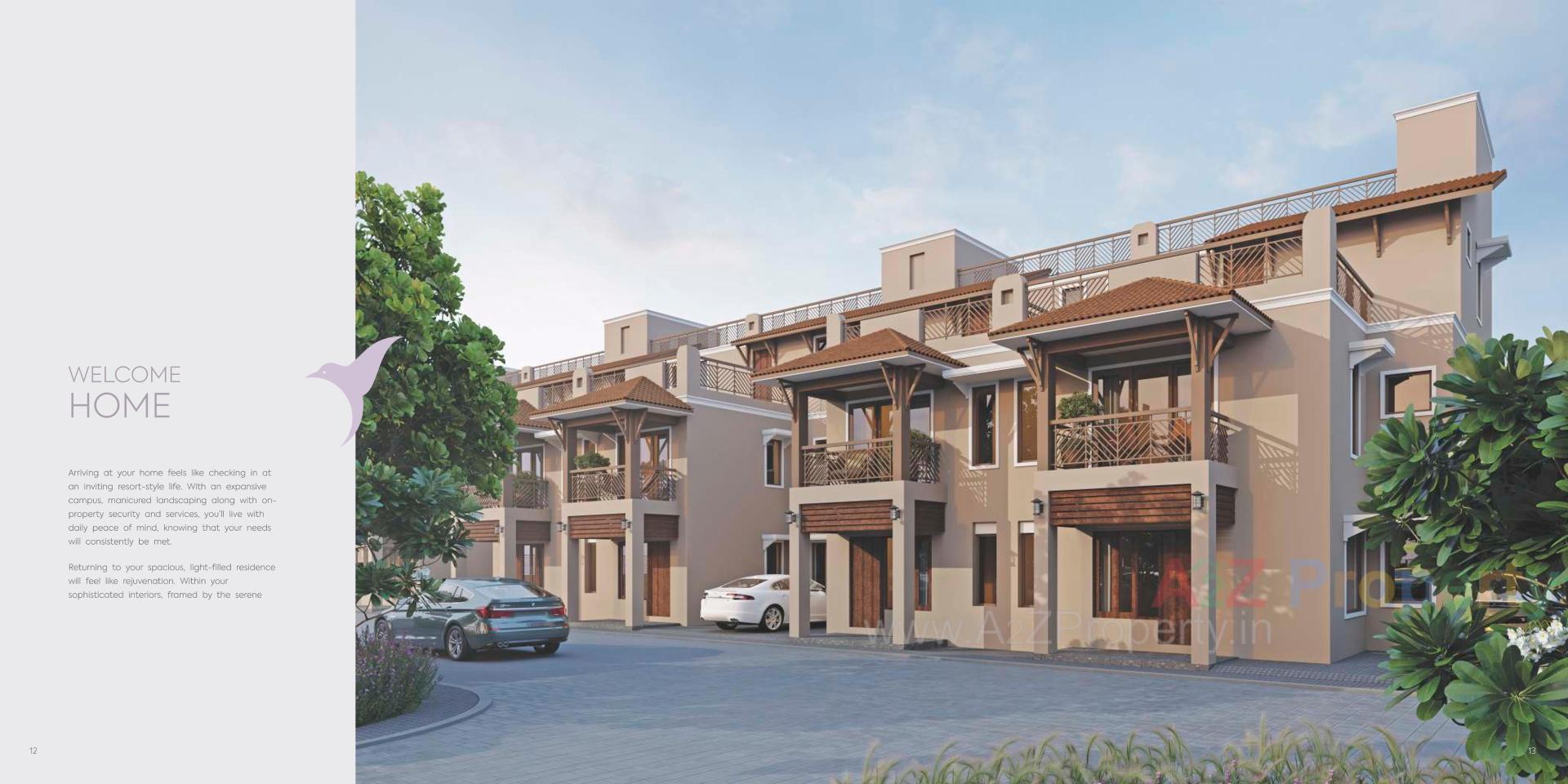 3D Elevation of real estate project Divine located at Santej--rakanpur, Gandhinagar, Gujarat