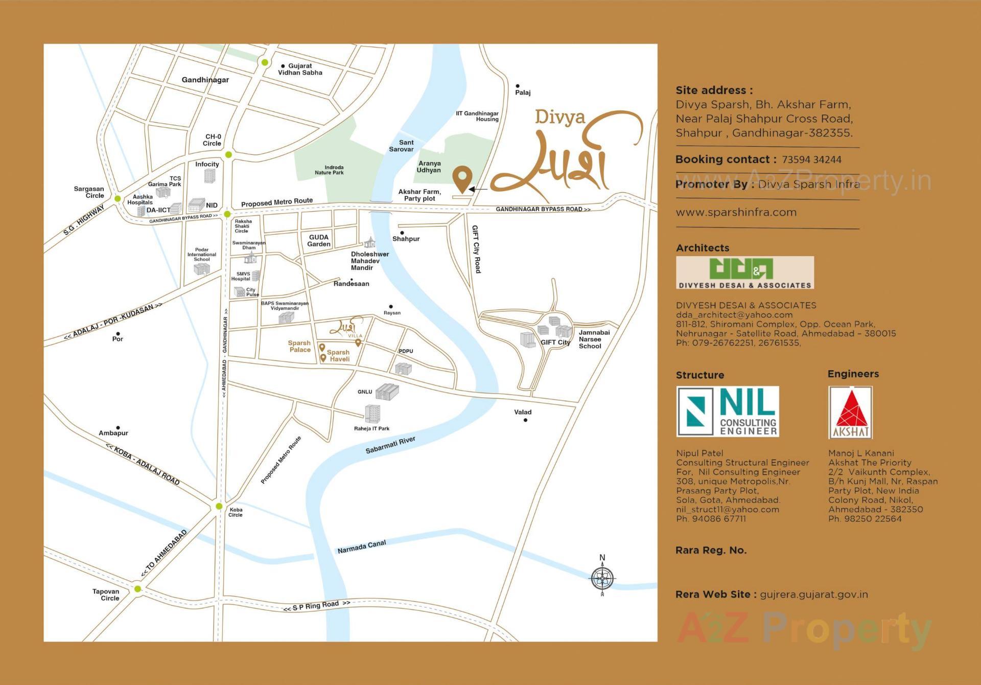  of real estate project Divya Sparsh located at Palaj, Gandhinagar, Gujarat