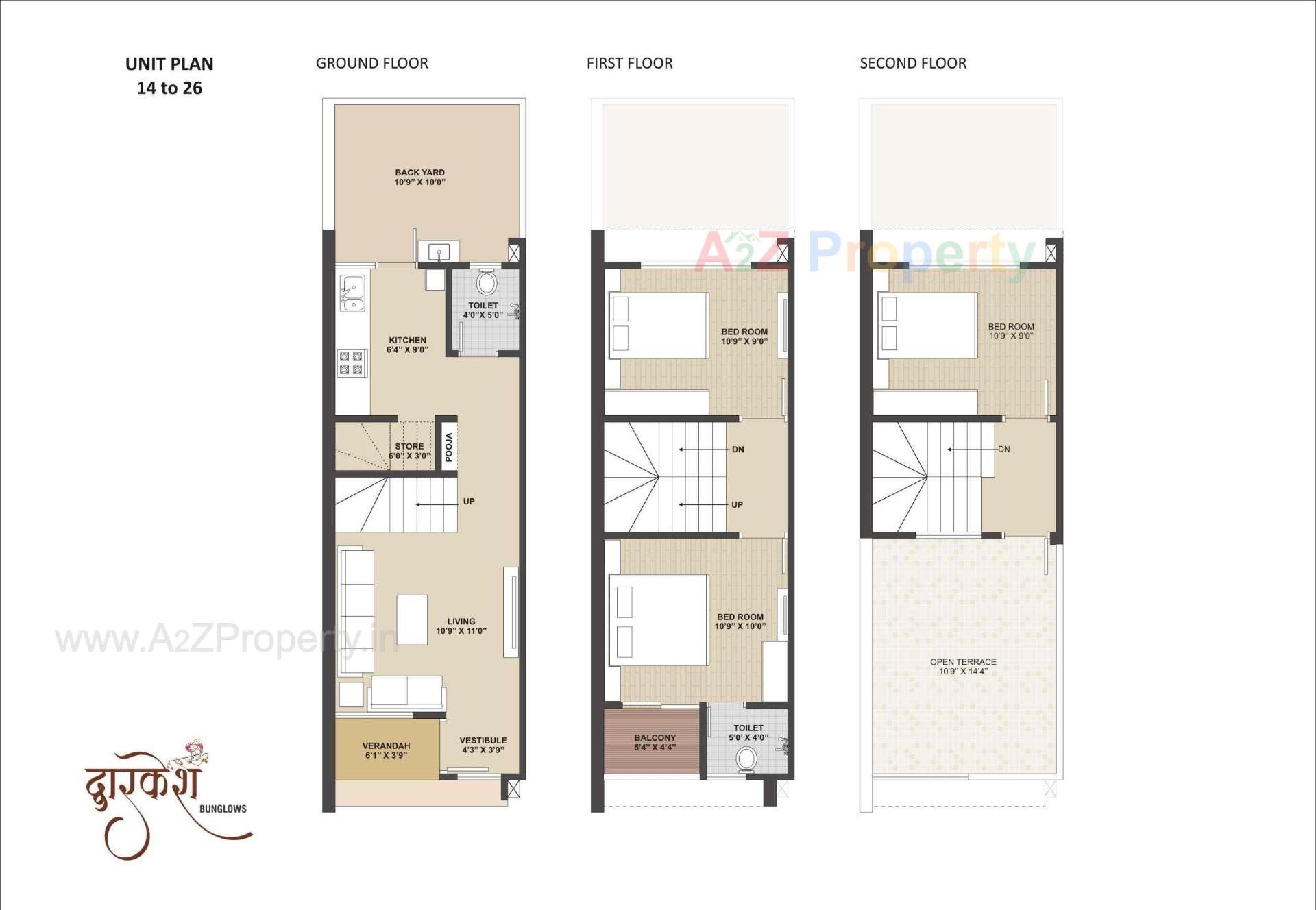 Layout of real estate project Dwarkesh Bunglows located at Gandhinagar, Gandhinagar, Gujarat