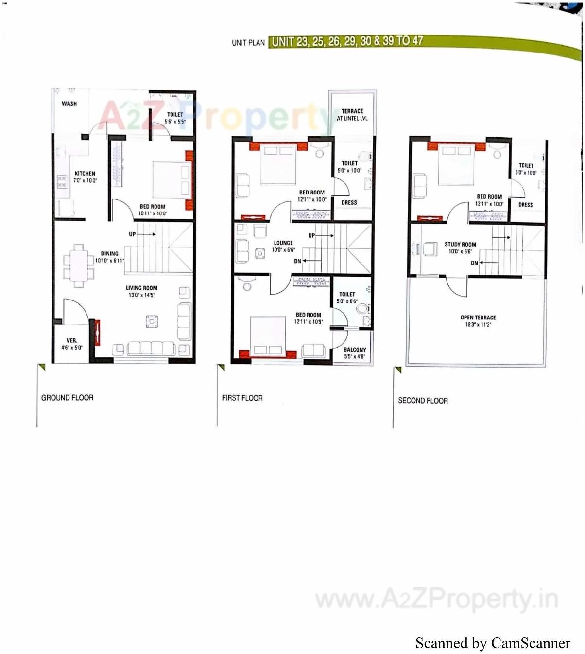 Layout of real estate project Earth Paradise located at Tragad, Gandhinagar, Gujarat