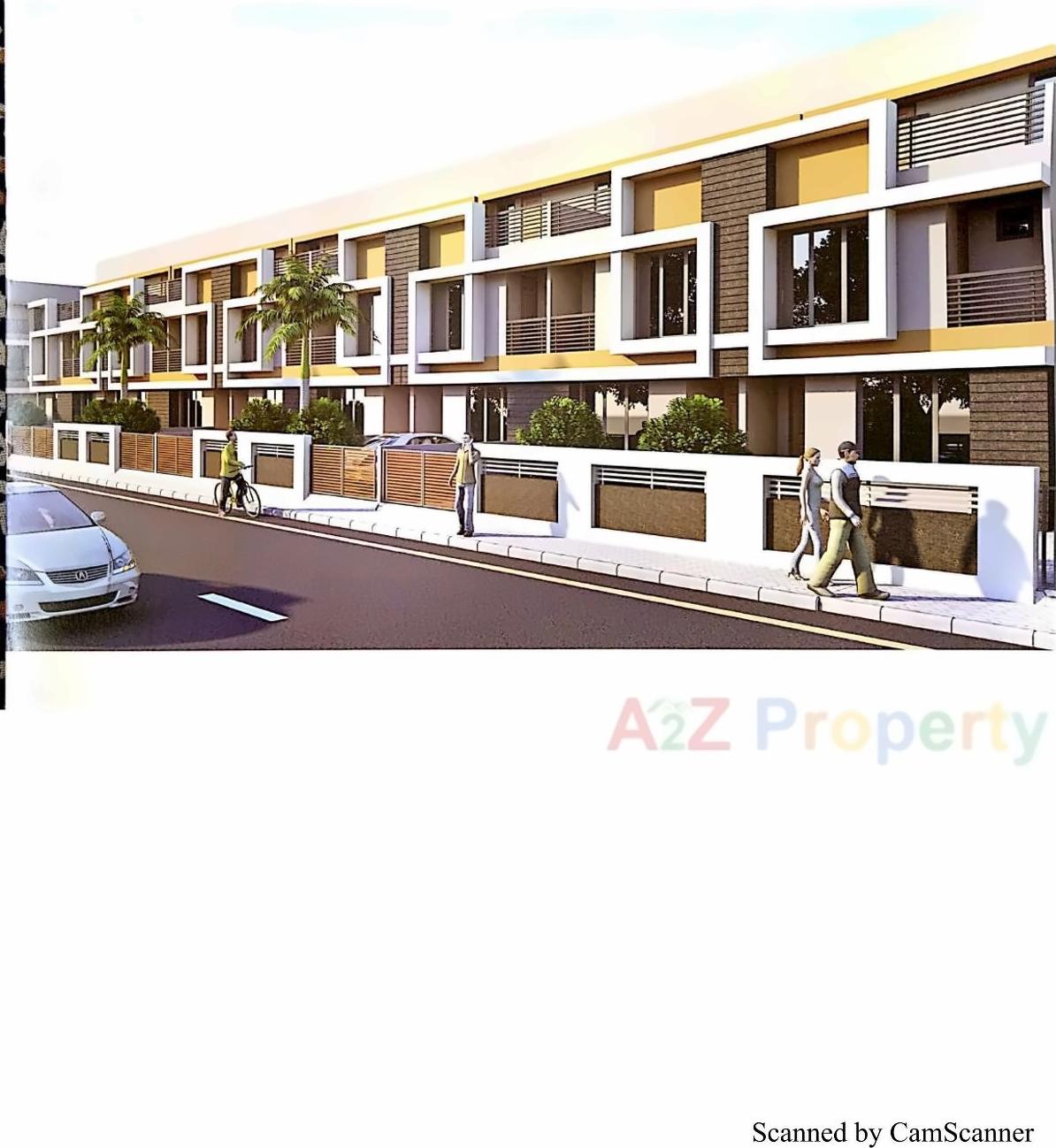 3D Elevation of real estate project Earth Paradise located at Tragad, Gandhinagar, Gujarat