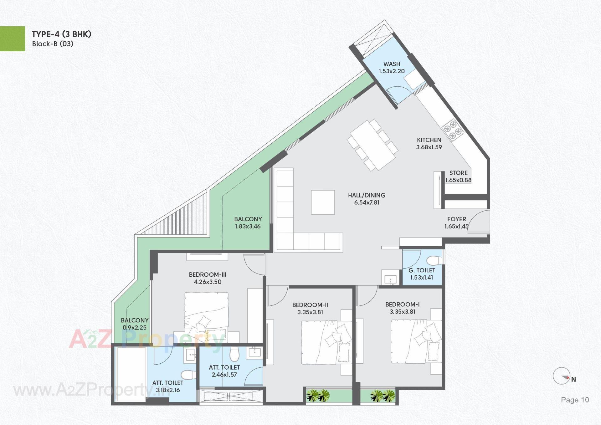 Layout of real estate project Ekarthone located at Por, Gandhinagar, Gujarat