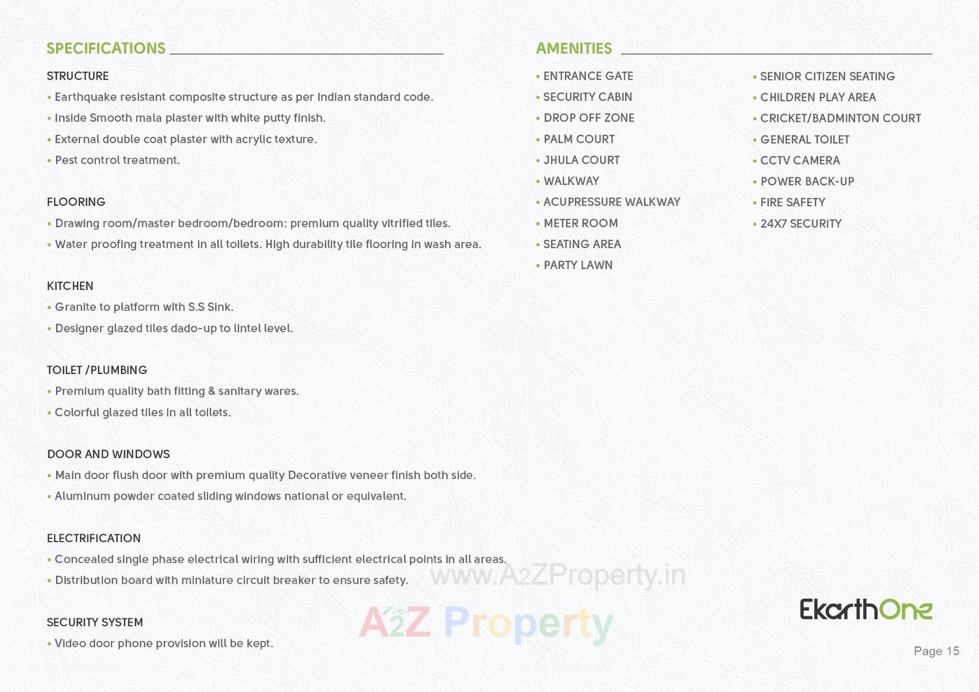  of real estate project Ekarthone located at Por, Gandhinagar, Gujarat