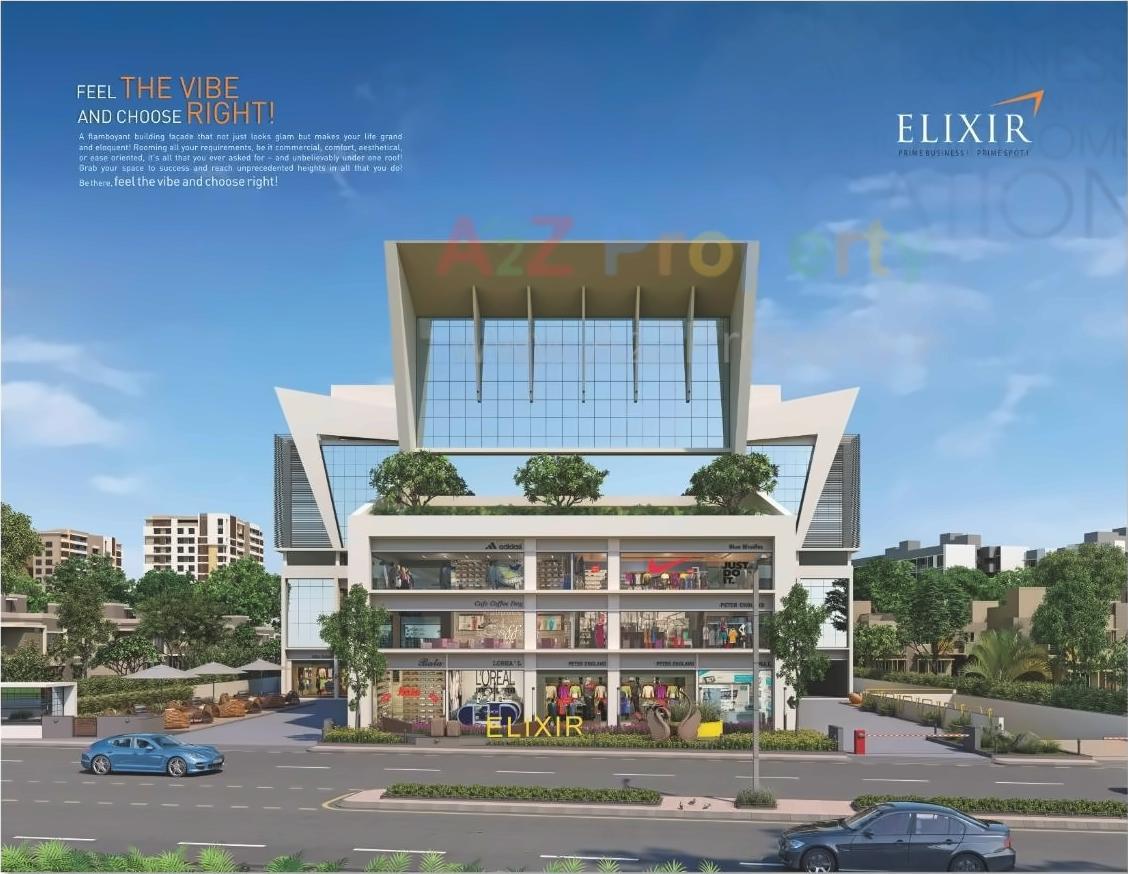 3D Elevation of real estate project Elixir located at Gandhinagar, Gandhinagar, Gujarat