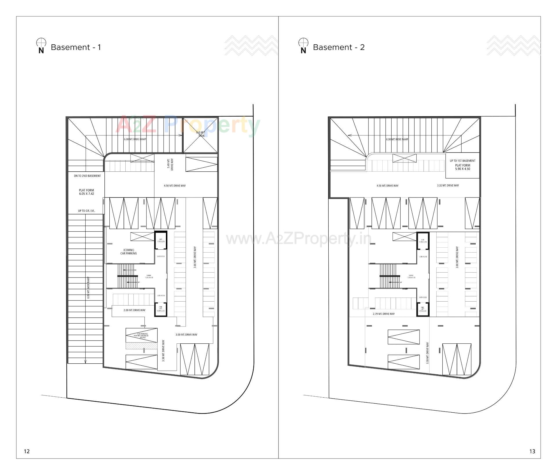Layout of real estate project Emerald located at Khoraj, Gandhinagar, Gujarat