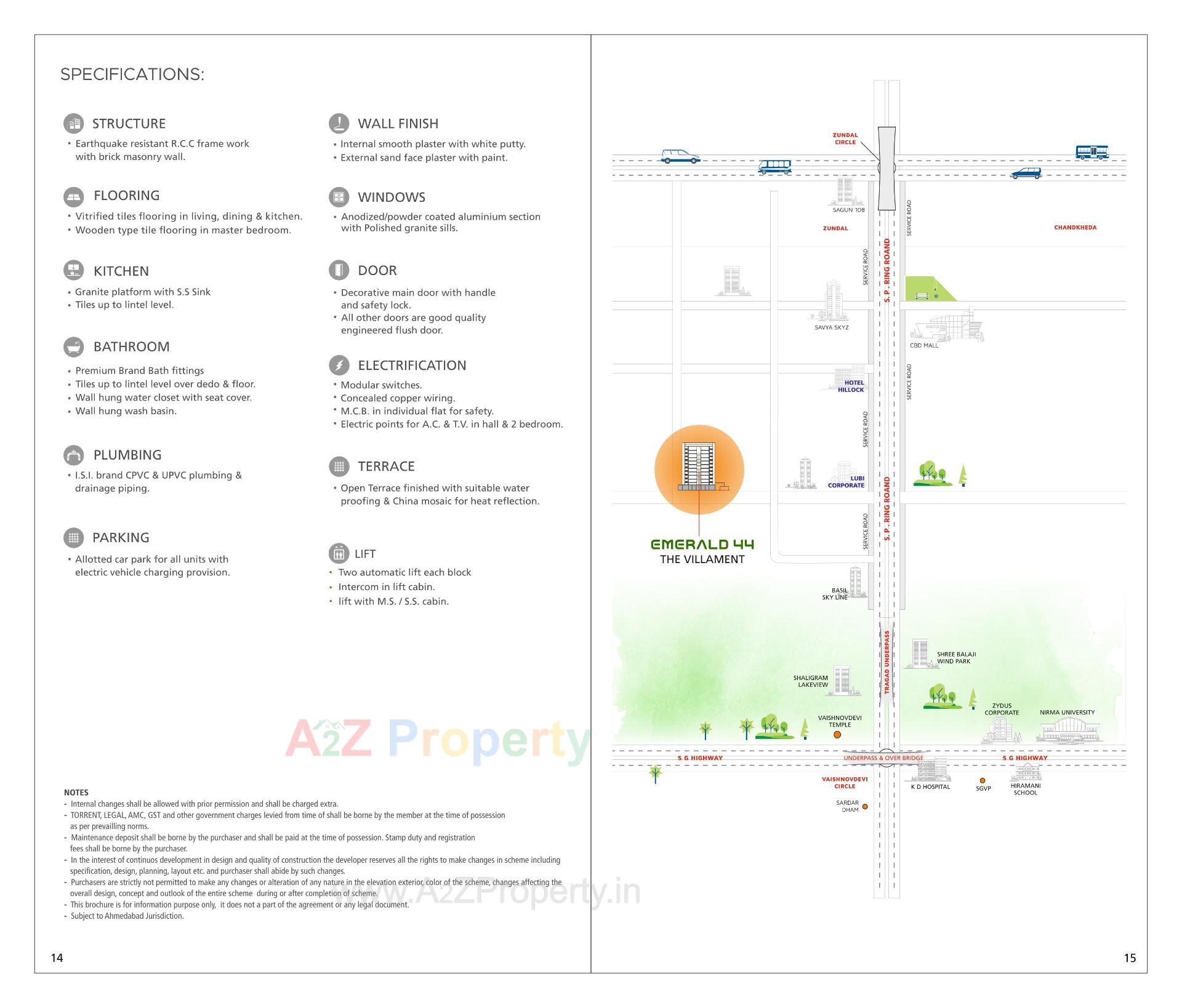  of real estate project Emerald located at Khoraj, Gandhinagar, Gujarat