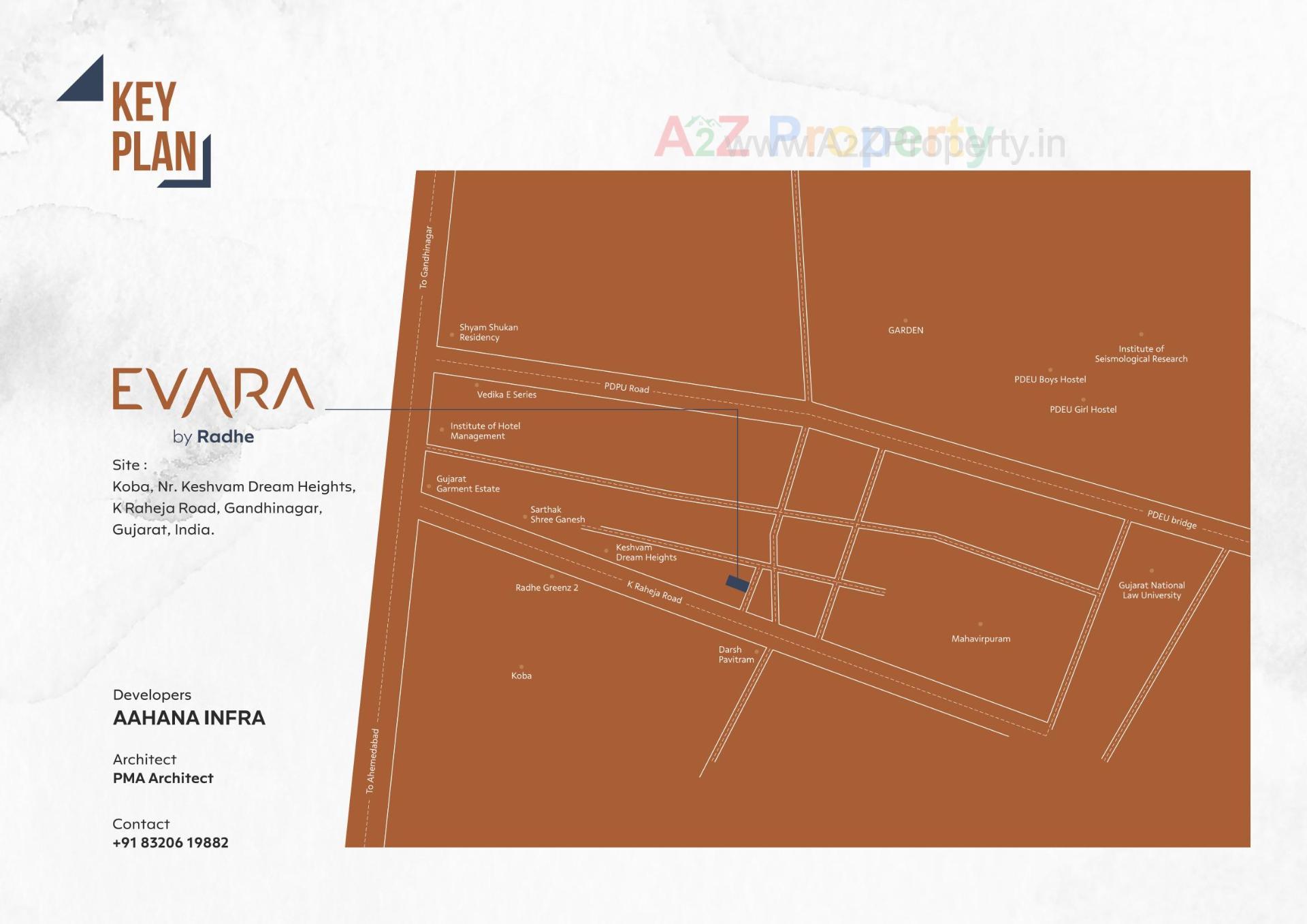  of real estate project Evara By Radhe located at Koba, Gandhinagar, Gujarat