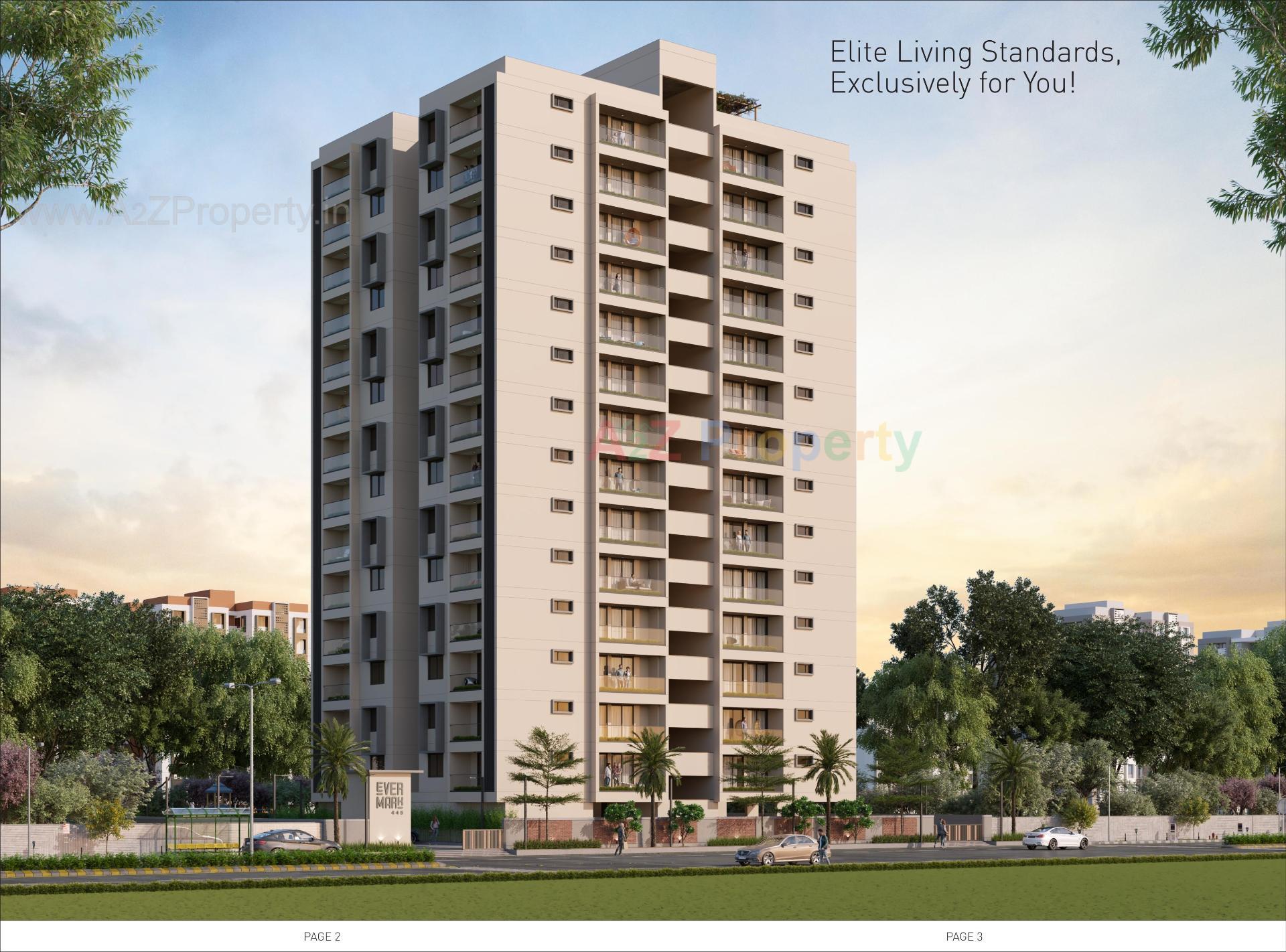 3D Elevation of real estate project Ever Mark 4 located at Vavol, Gandhinagar, Gujarat