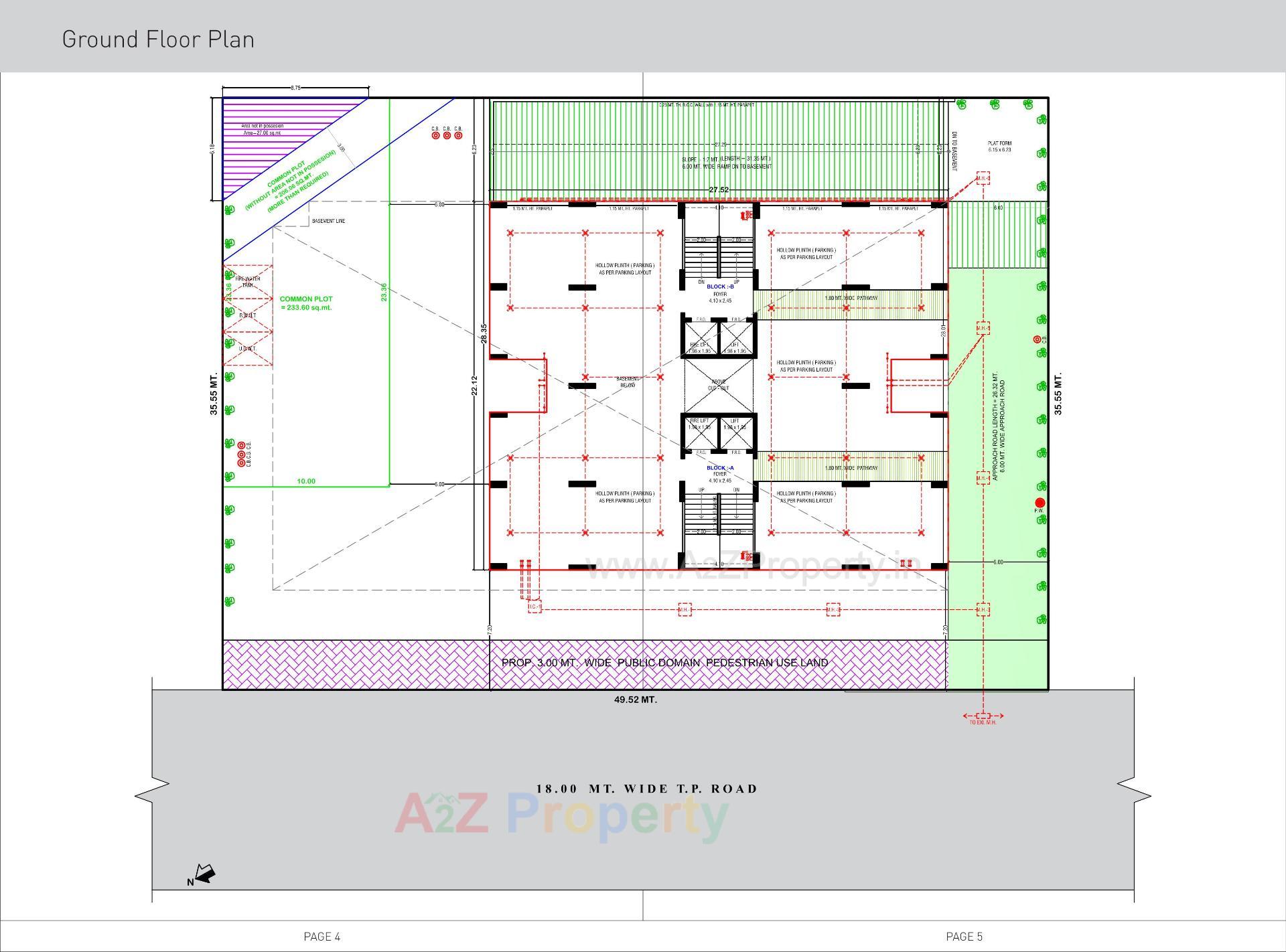 Layout of real estate project Ever Mark 4 located at Vavol, Gandhinagar, Gujarat