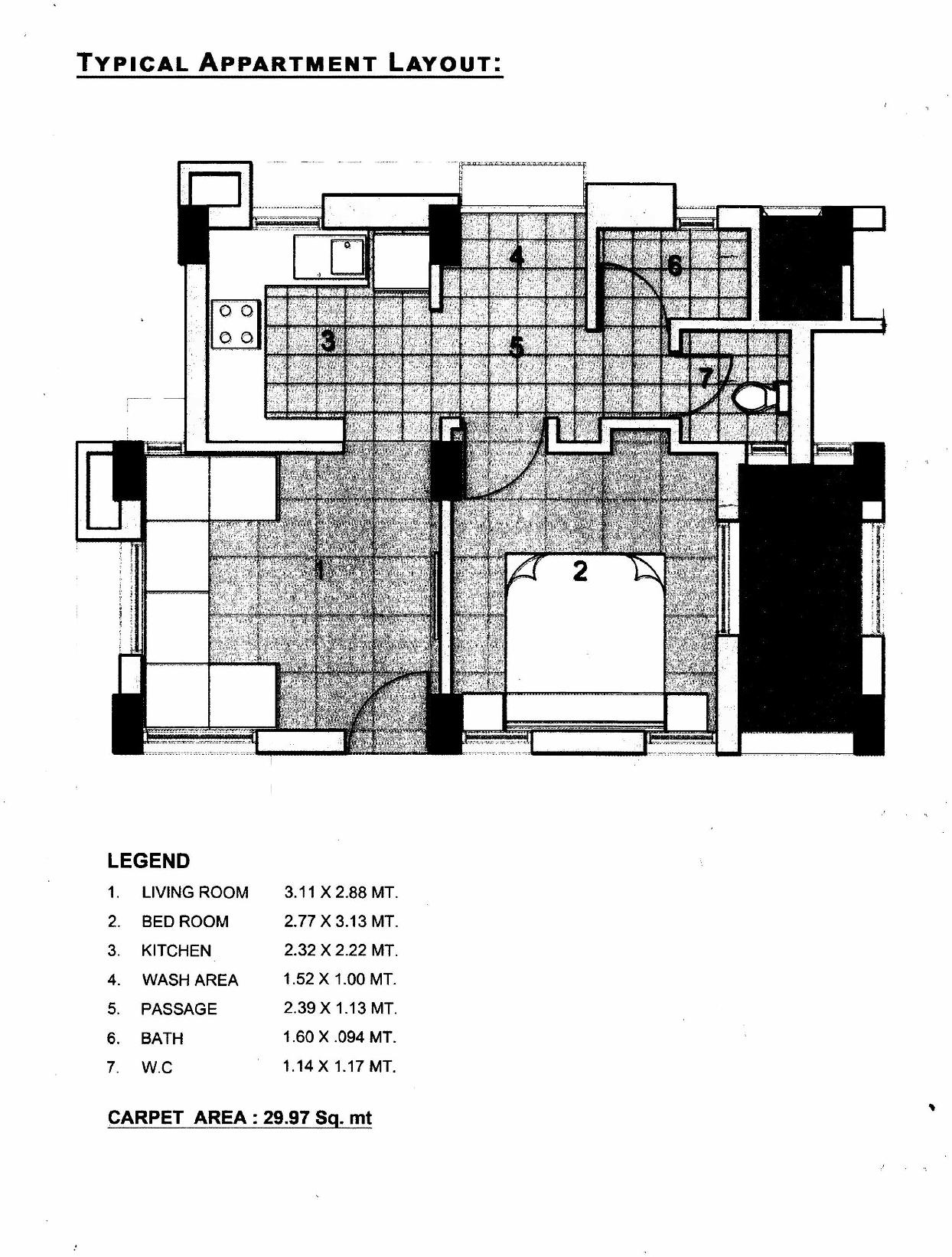 Layout of real estate project Ews located at Sargasan, Gandhinagar, Gujarat