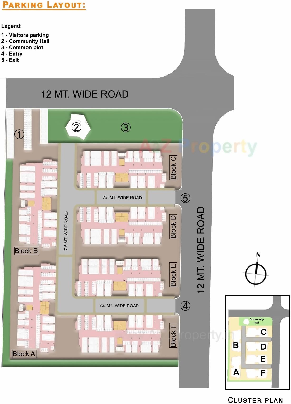 Layout of real estate project Ews located at Kudasan, Gandhinagar, Gujarat