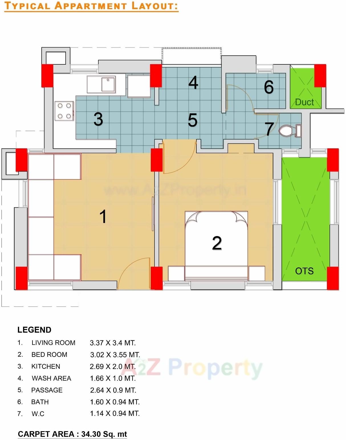 Layout of real estate project Ews located at Kudasan, Gandhinagar, Gujarat