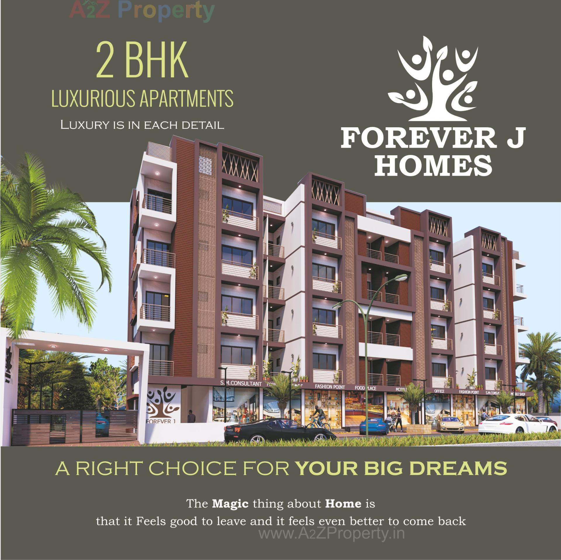 3D Elevation of real estate project Forever J Homes located at Pethapur, Gandhinagar, Gujarat