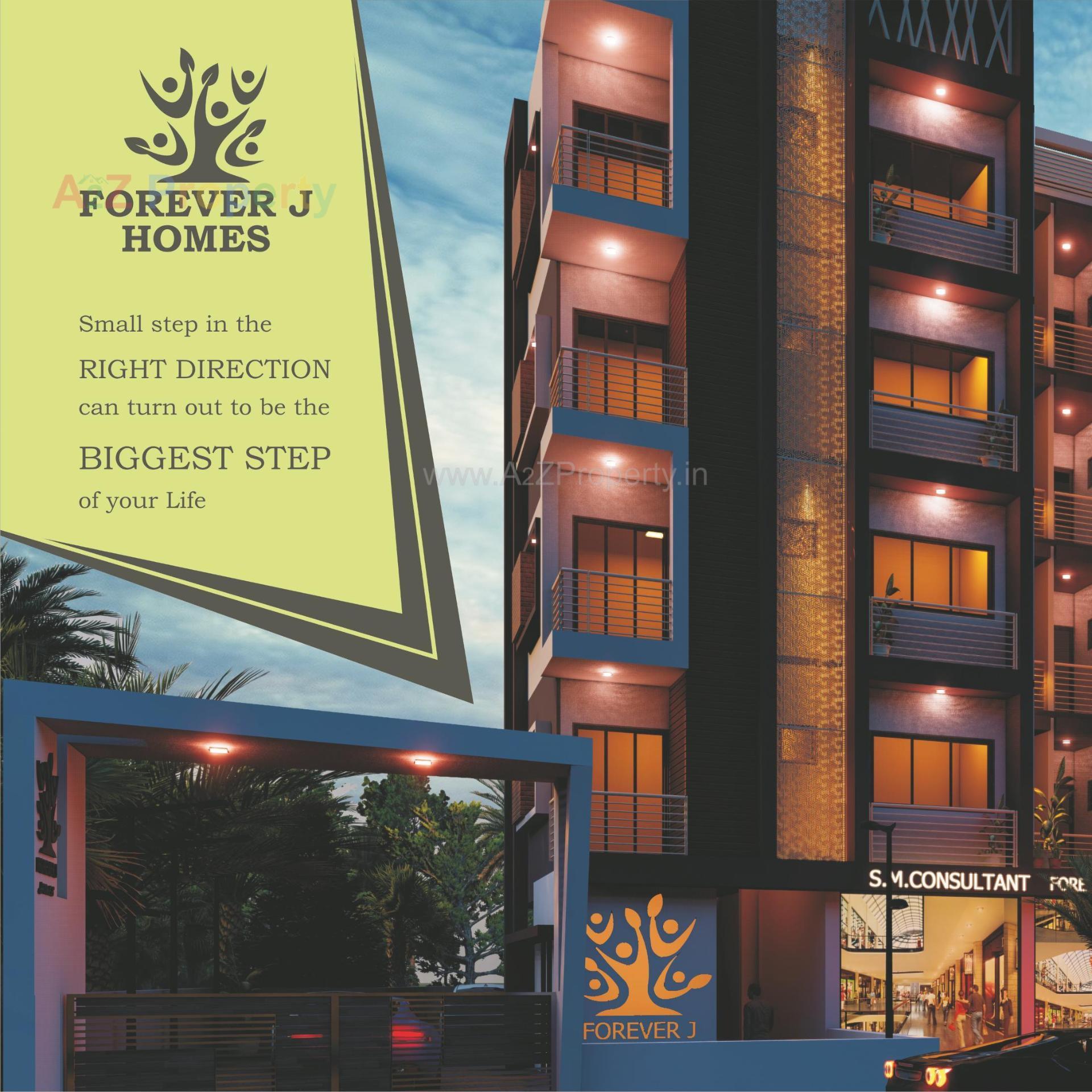 3D Elevation of real estate project Forever J Homes located at Pethapur, Gandhinagar, Gujarat