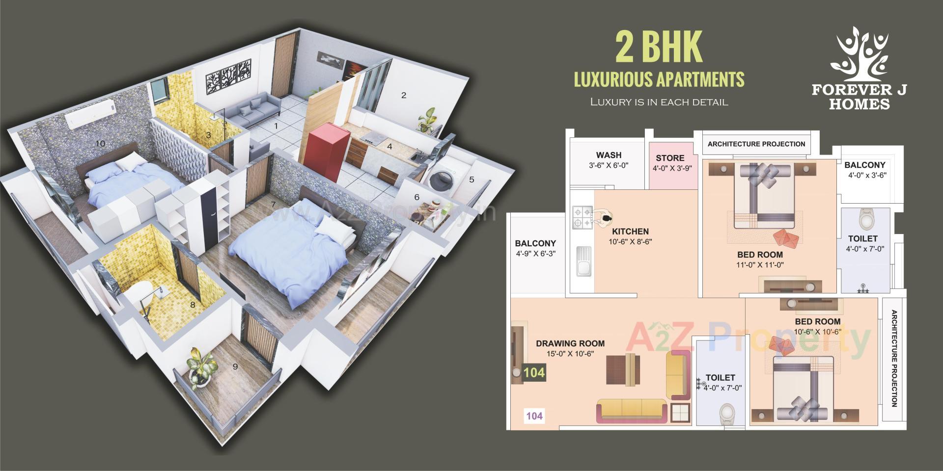 Layout of real estate project Forever J Homes located at Pethapur, Gandhinagar, Gujarat
