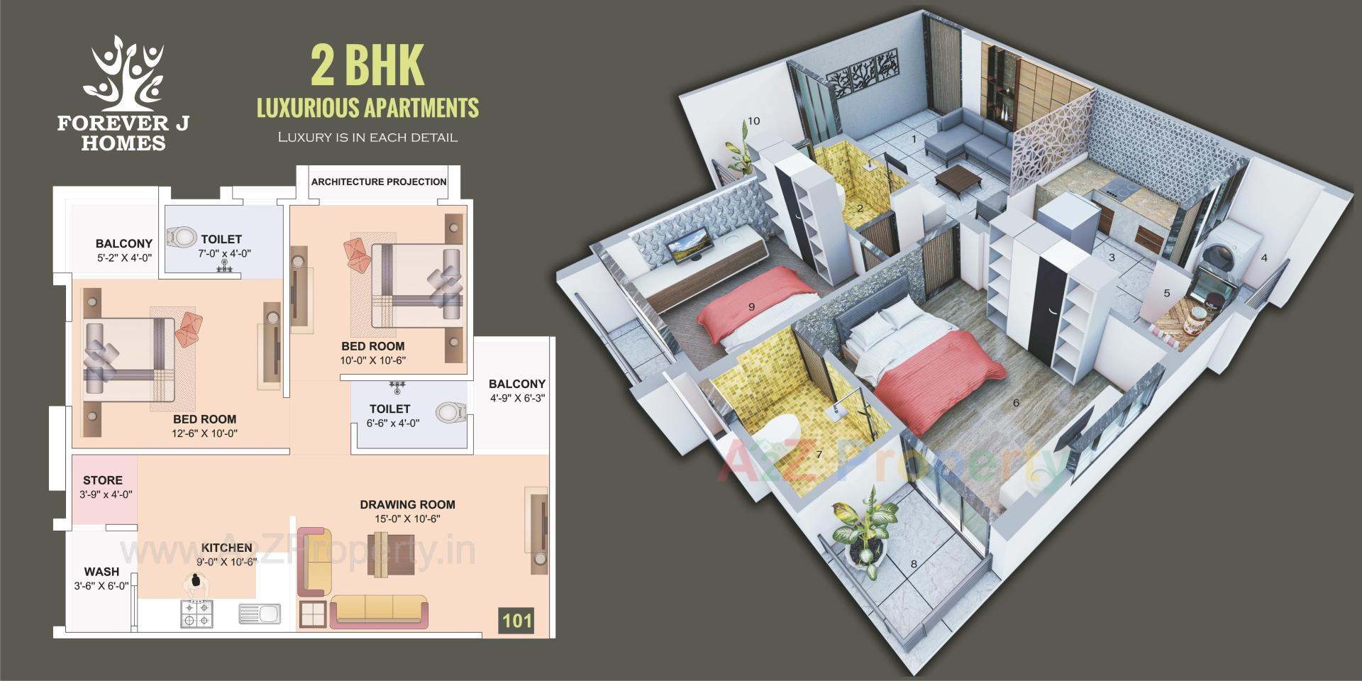 Layout of real estate project Forever J Homes located at Pethapur, Gandhinagar, Gujarat