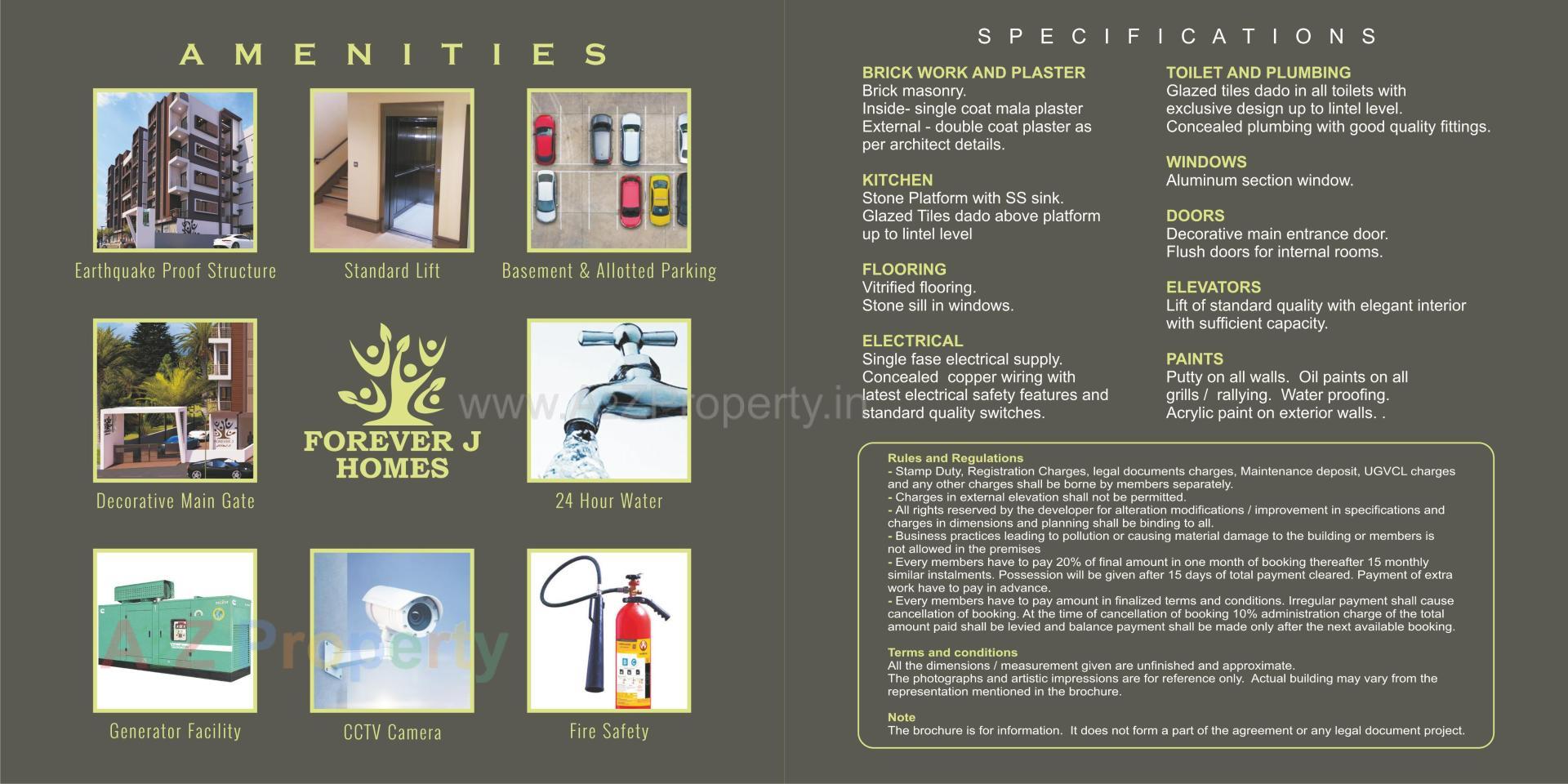  of real estate project Forever J Homes located at Pethapur, Gandhinagar, Gujarat