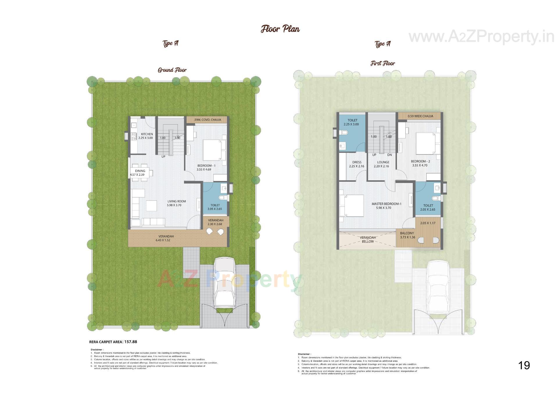 Layout of real estate project Forreste located at Jethlaj, Gandhinagar, Gujarat