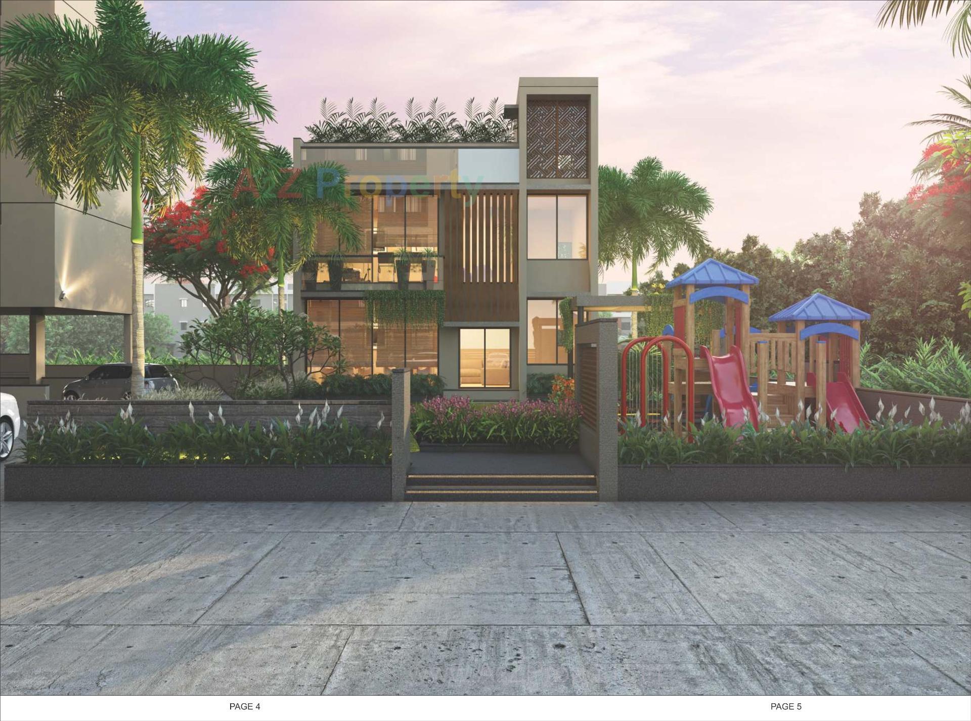 3D Elevation of real estate project Fortune located at Vavol, Gandhinagar, Gujarat