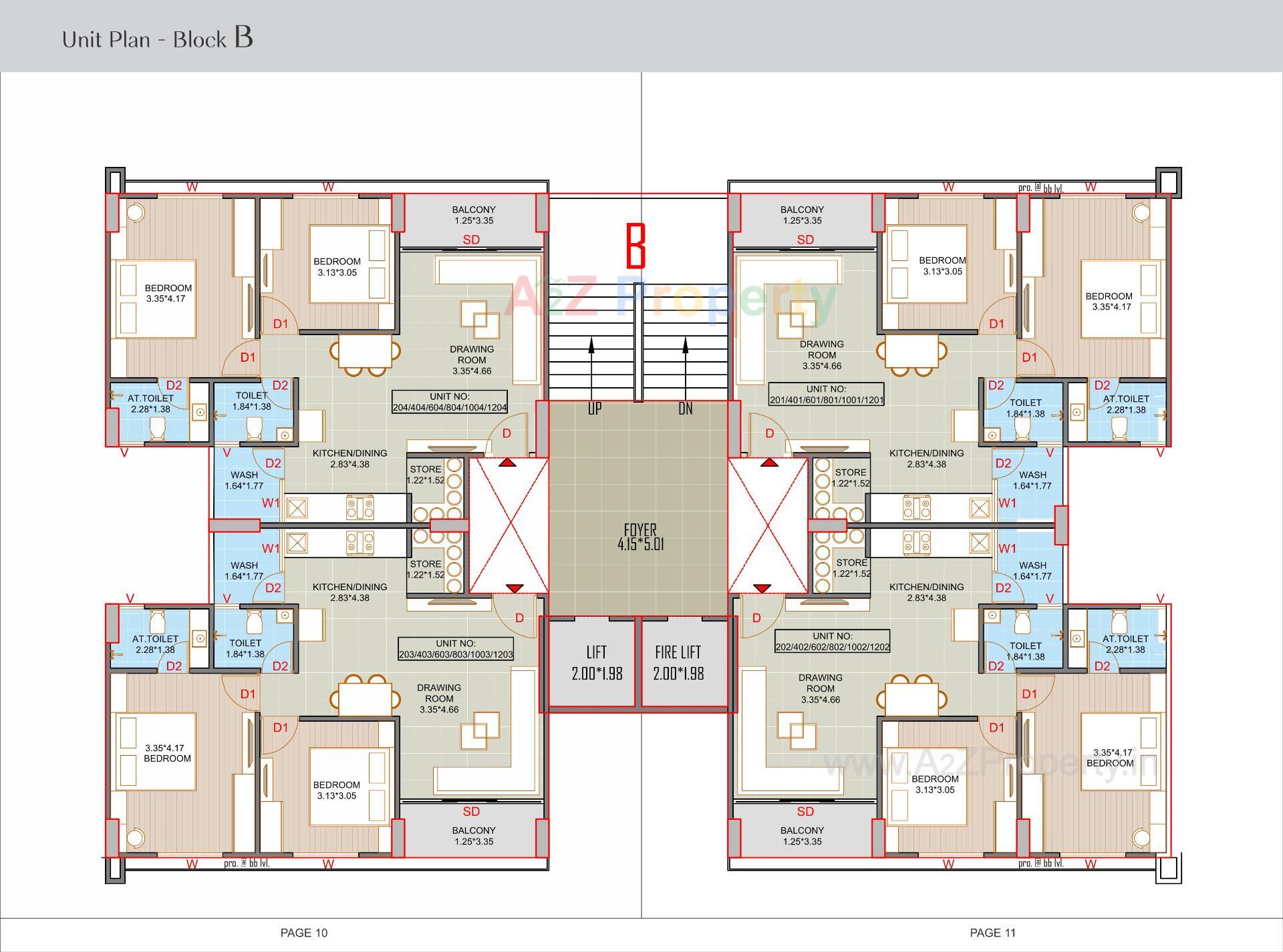 Layout of real estate project Fortune located at Vavol, Gandhinagar, Gujarat