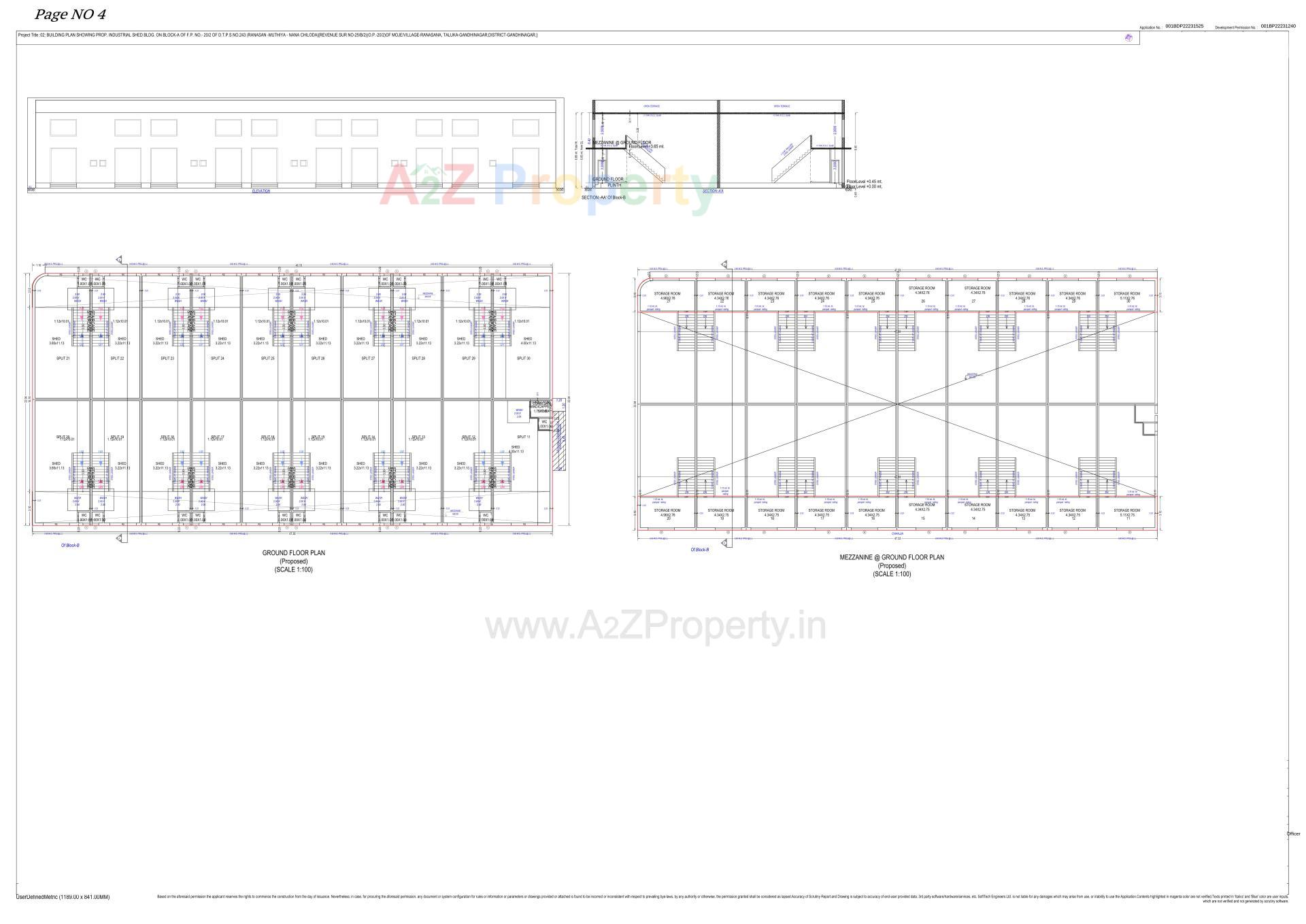 Layout of real estate project Fortune East Industrial Park located at Ranasan, Gandhinagar, Gujarat