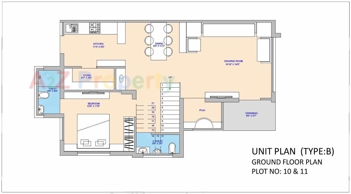 Layout of real estate project Fortune Kimberly located at Raisan, Gandhinagar, Gujarat