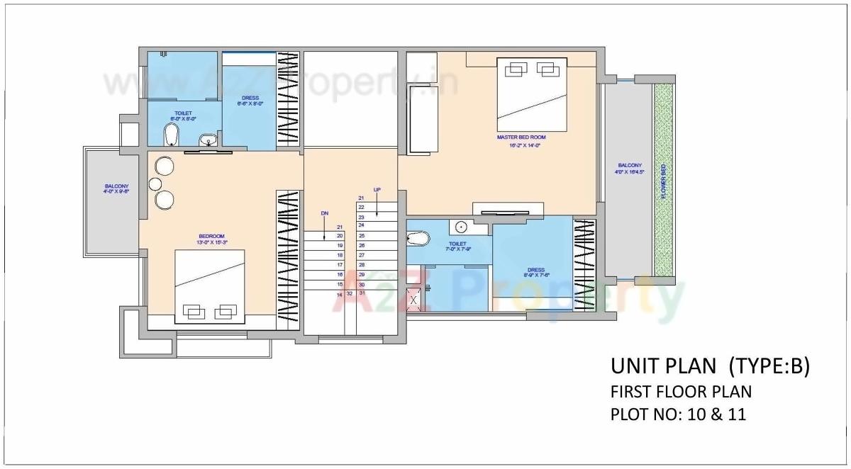 Layout of real estate project Fortune Kimberly located at Raisan, Gandhinagar, Gujarat