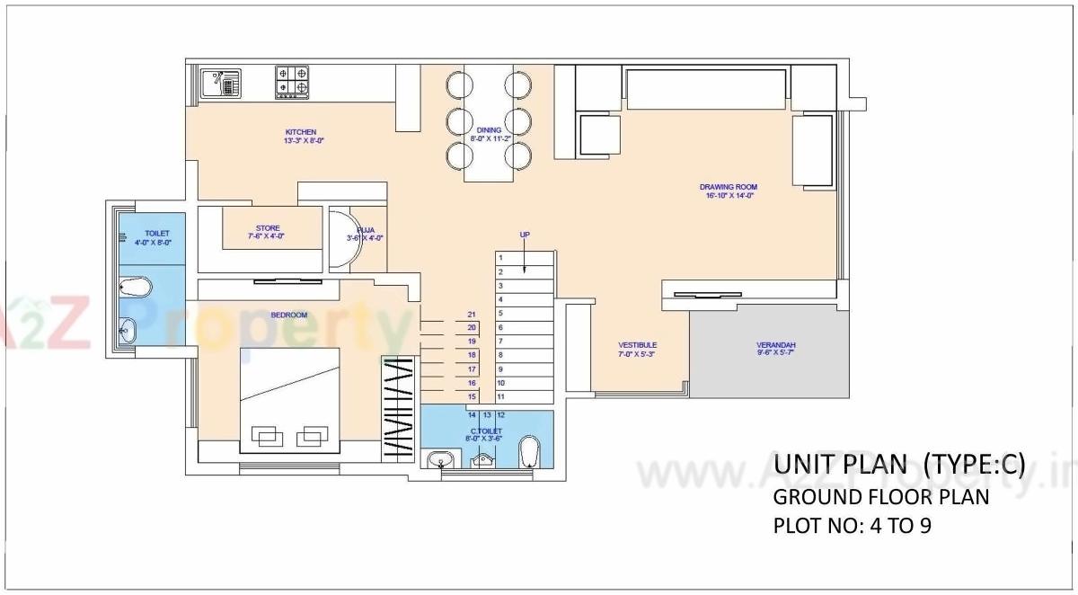 Layout of real estate project Fortune Kimberly located at Raisan, Gandhinagar, Gujarat