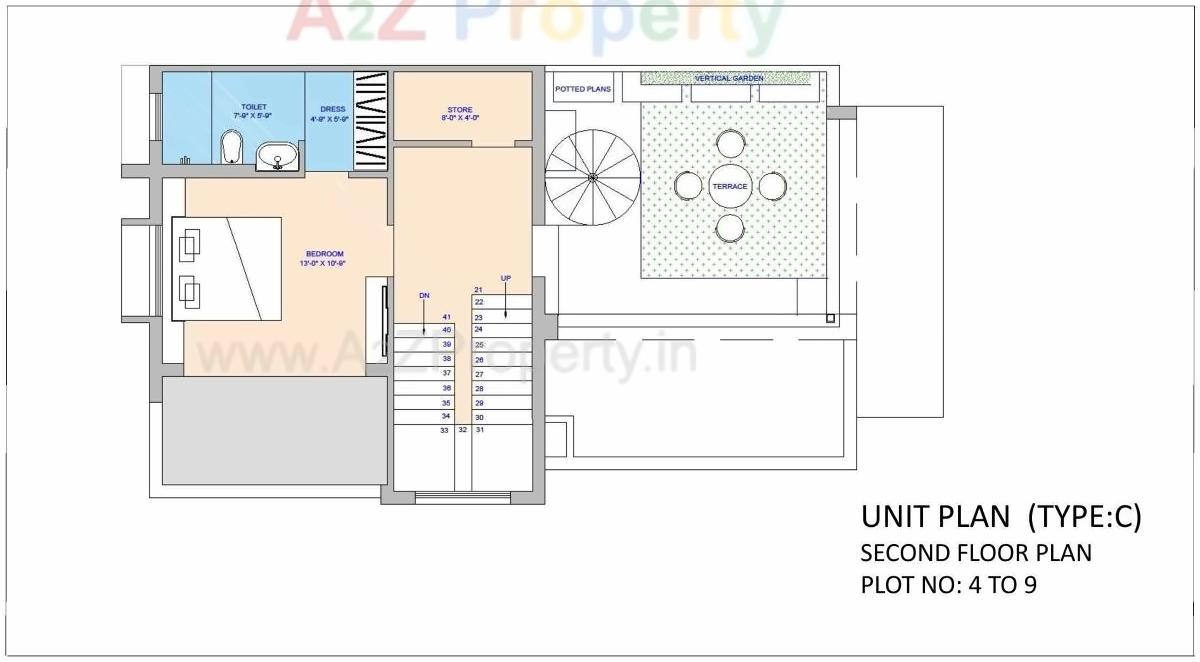 Layout of real estate project Fortune Kimberly located at Raisan, Gandhinagar, Gujarat