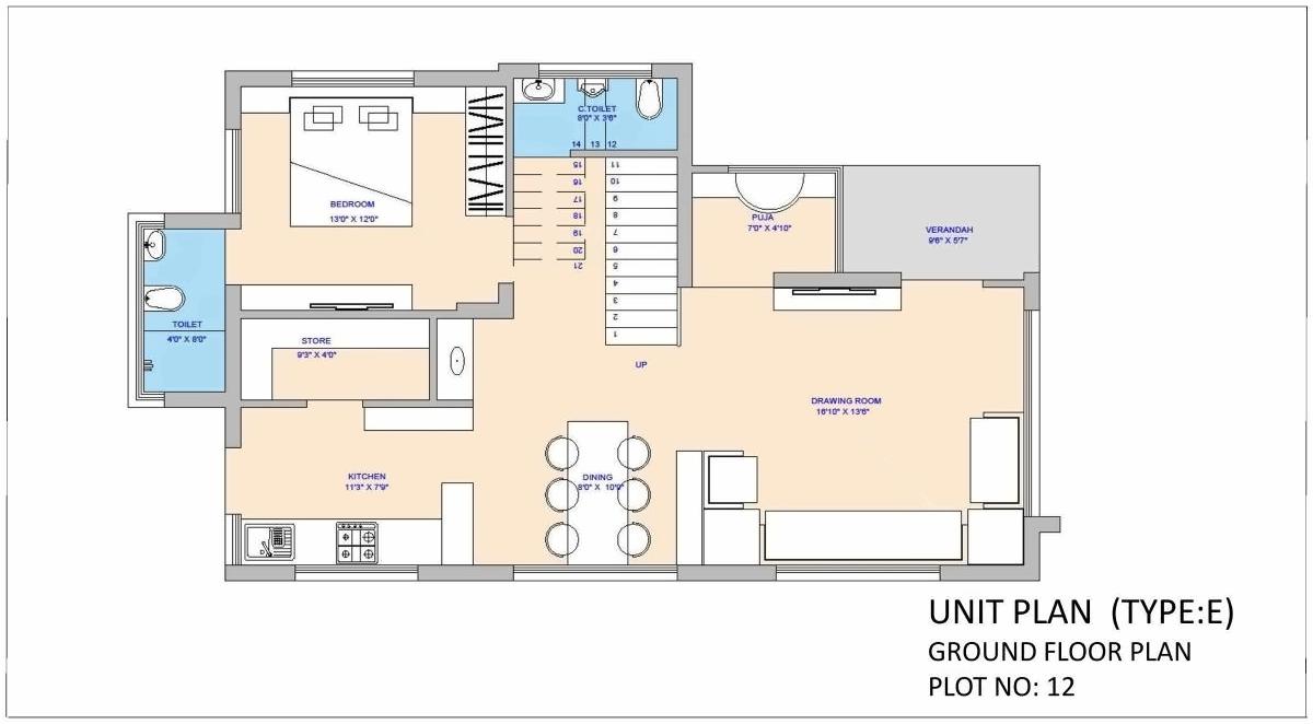 Layout of real estate project Fortune Kimberly located at Raisan, Gandhinagar, Gujarat