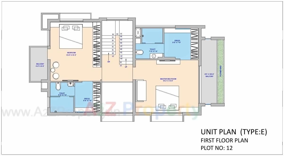 Layout of real estate project Fortune Kimberly located at Raisan, Gandhinagar, Gujarat