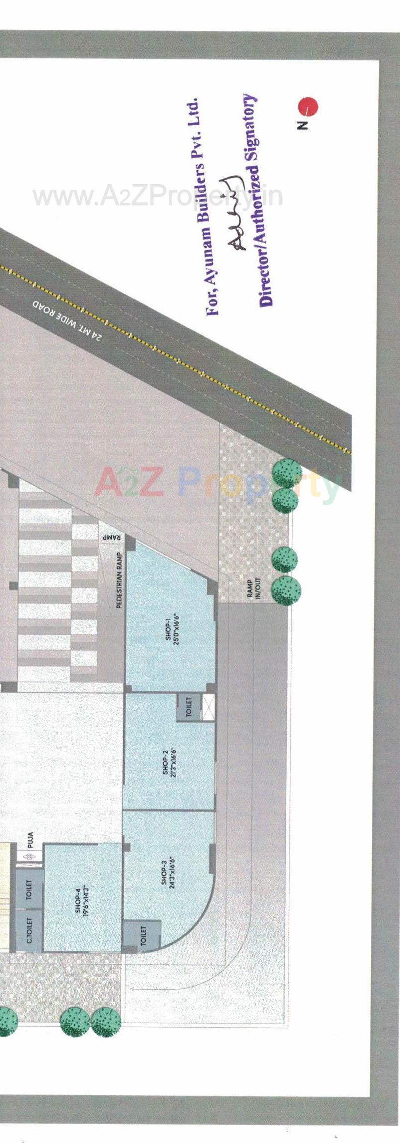 Layout of real estate project Gandhinagar Doctor House located at Por, Gandhinagar, Gujarat