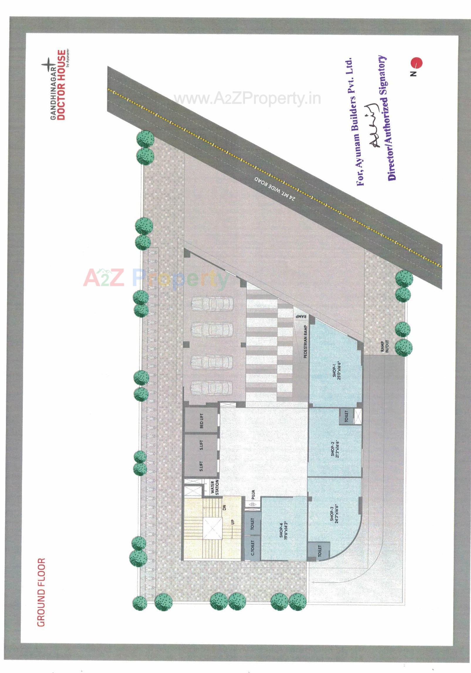 Layout of real estate project Gandhinagar Doctor House located at Por, Gandhinagar, Gujarat