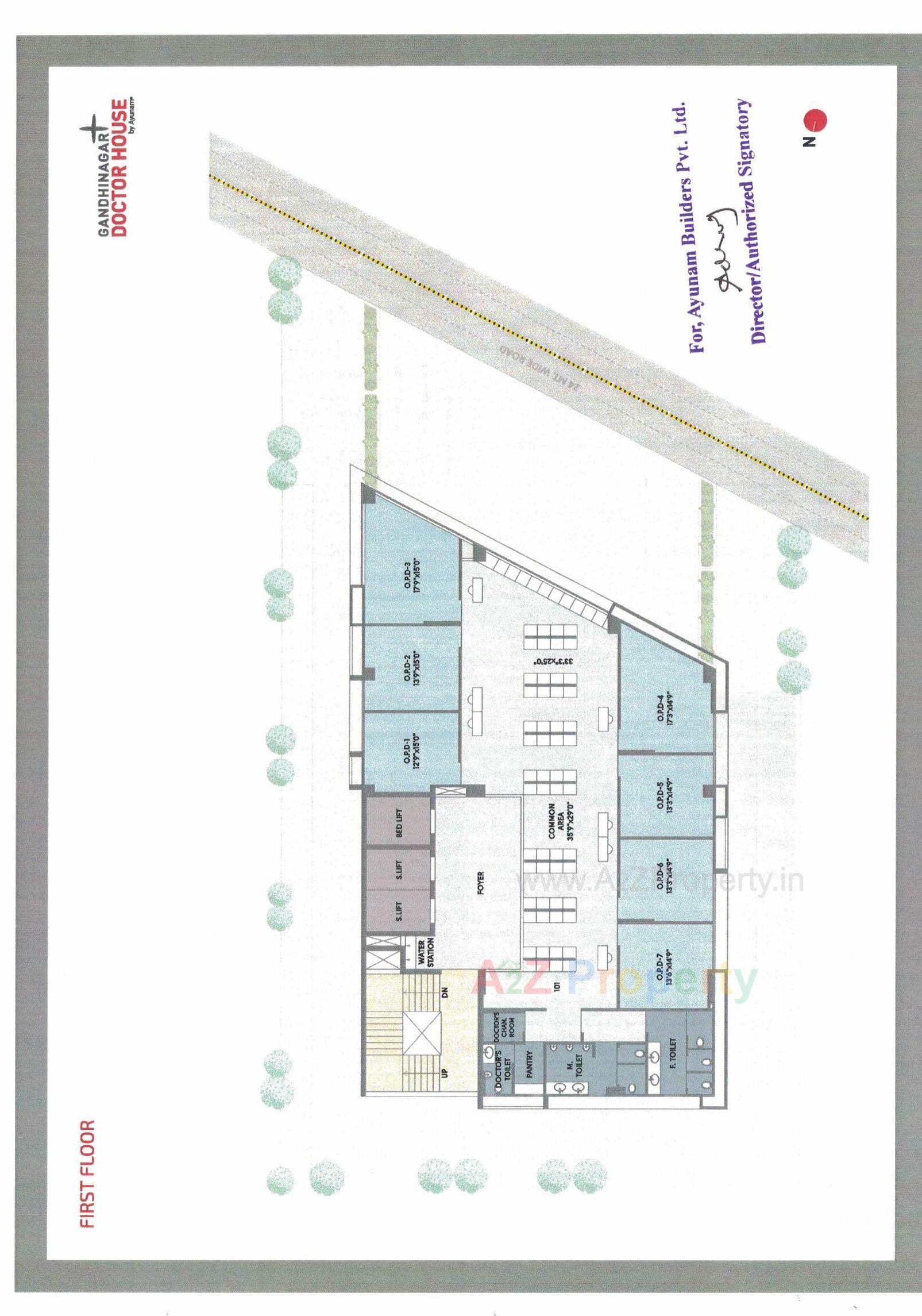 Layout of real estate project Gandhinagar Doctor House located at Por, Gandhinagar, Gujarat
