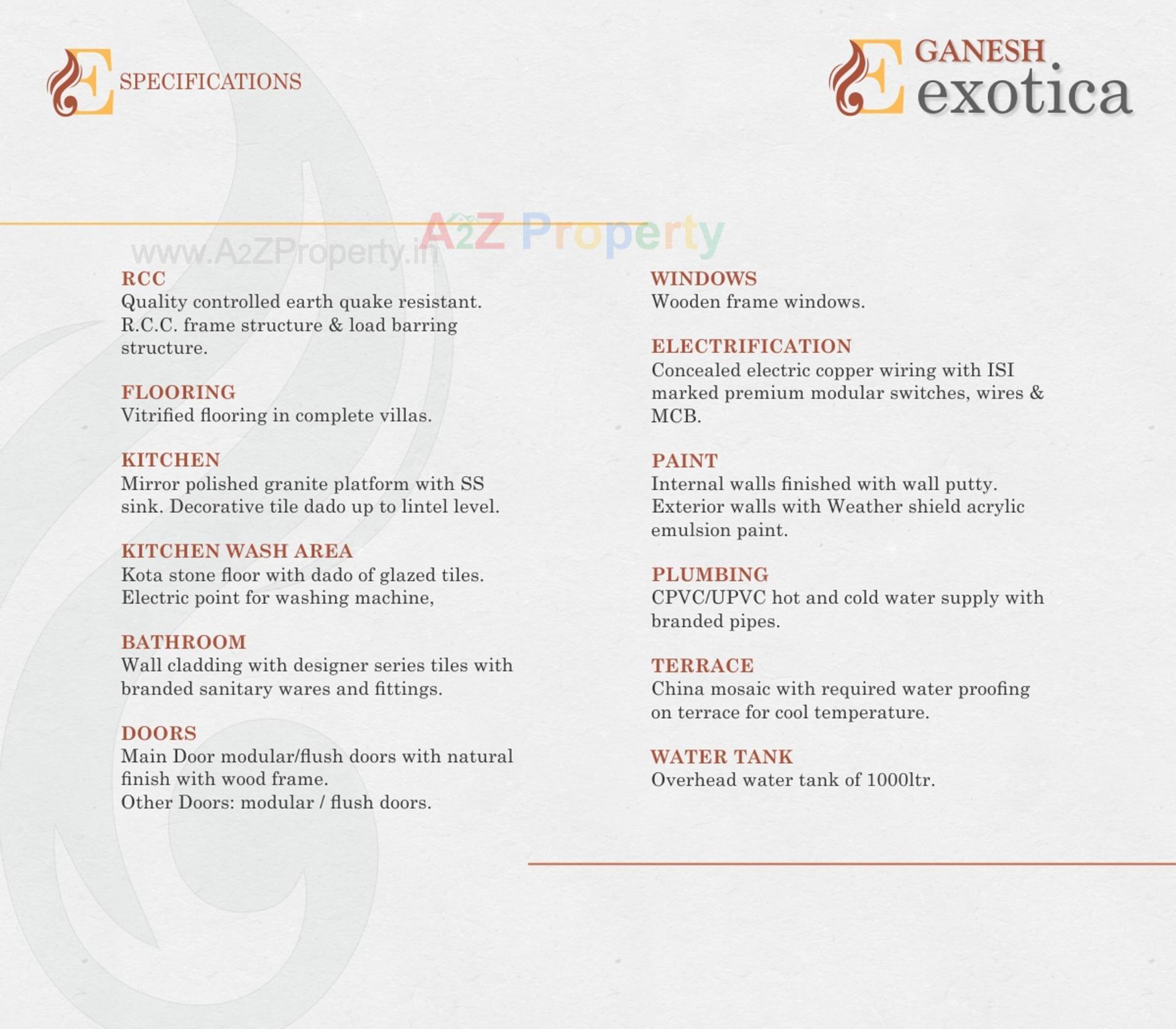  of real estate project Ganesh Exotica Bungalows located at Khoraj, Gandhinagar, Gujarat