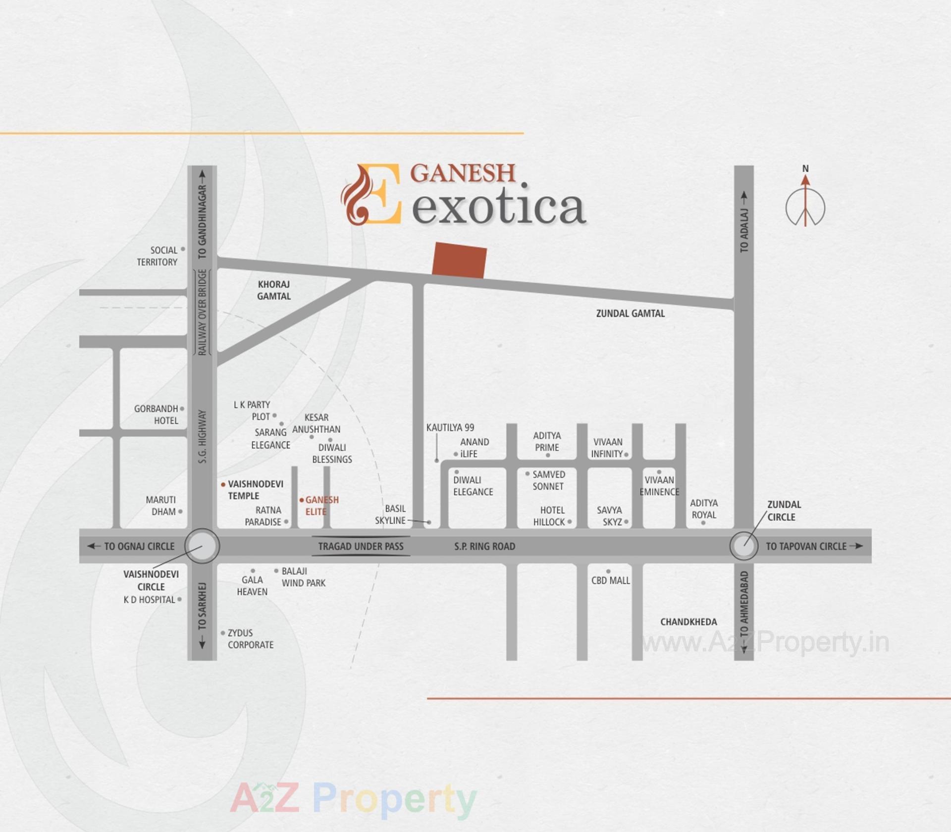  of real estate project Ganesh Exotica Bungalows located at Khoraj, Gandhinagar, Gujarat