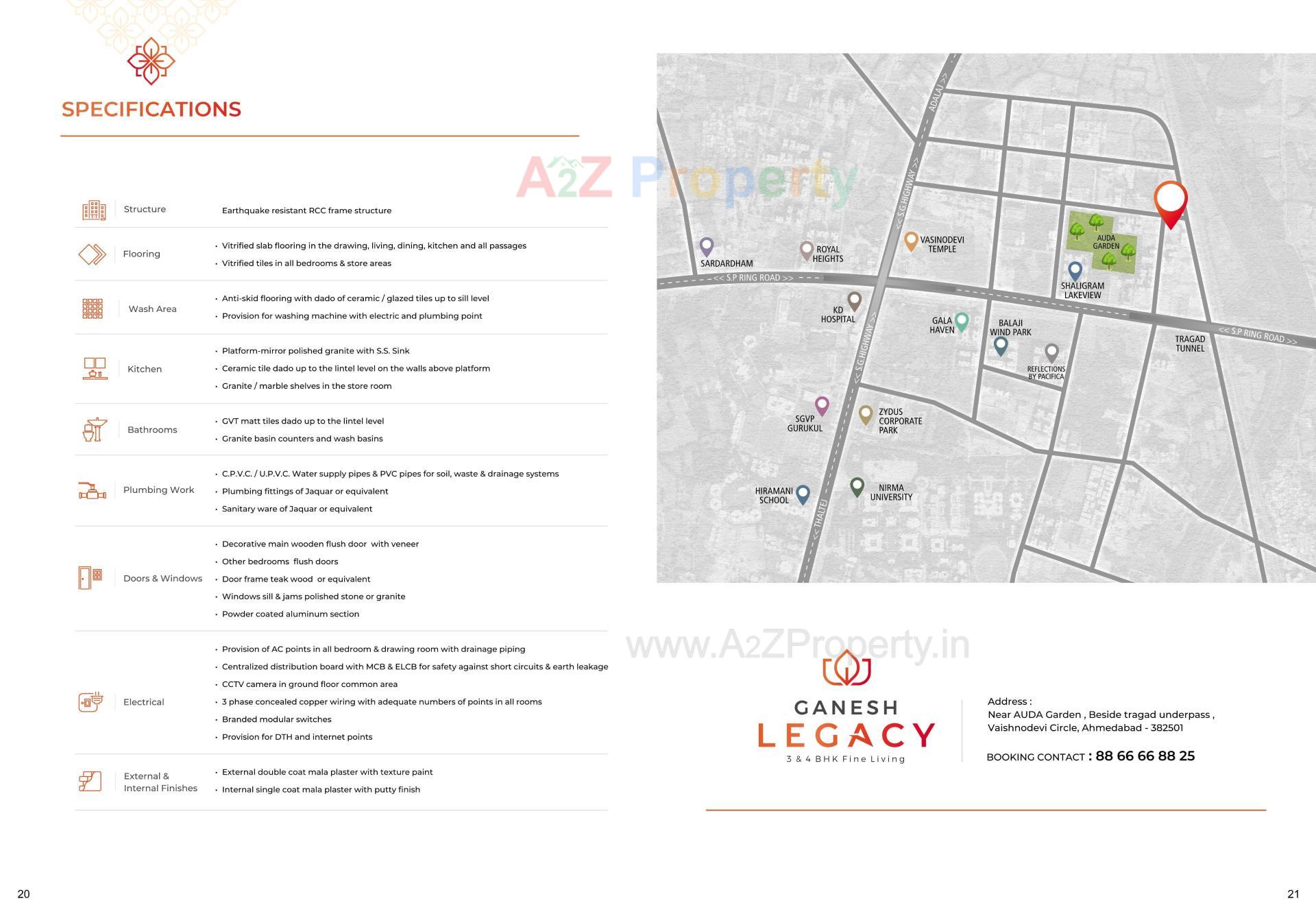  of real estate project Ganesh Legacy located at Khoraj, Gandhinagar, Gujarat