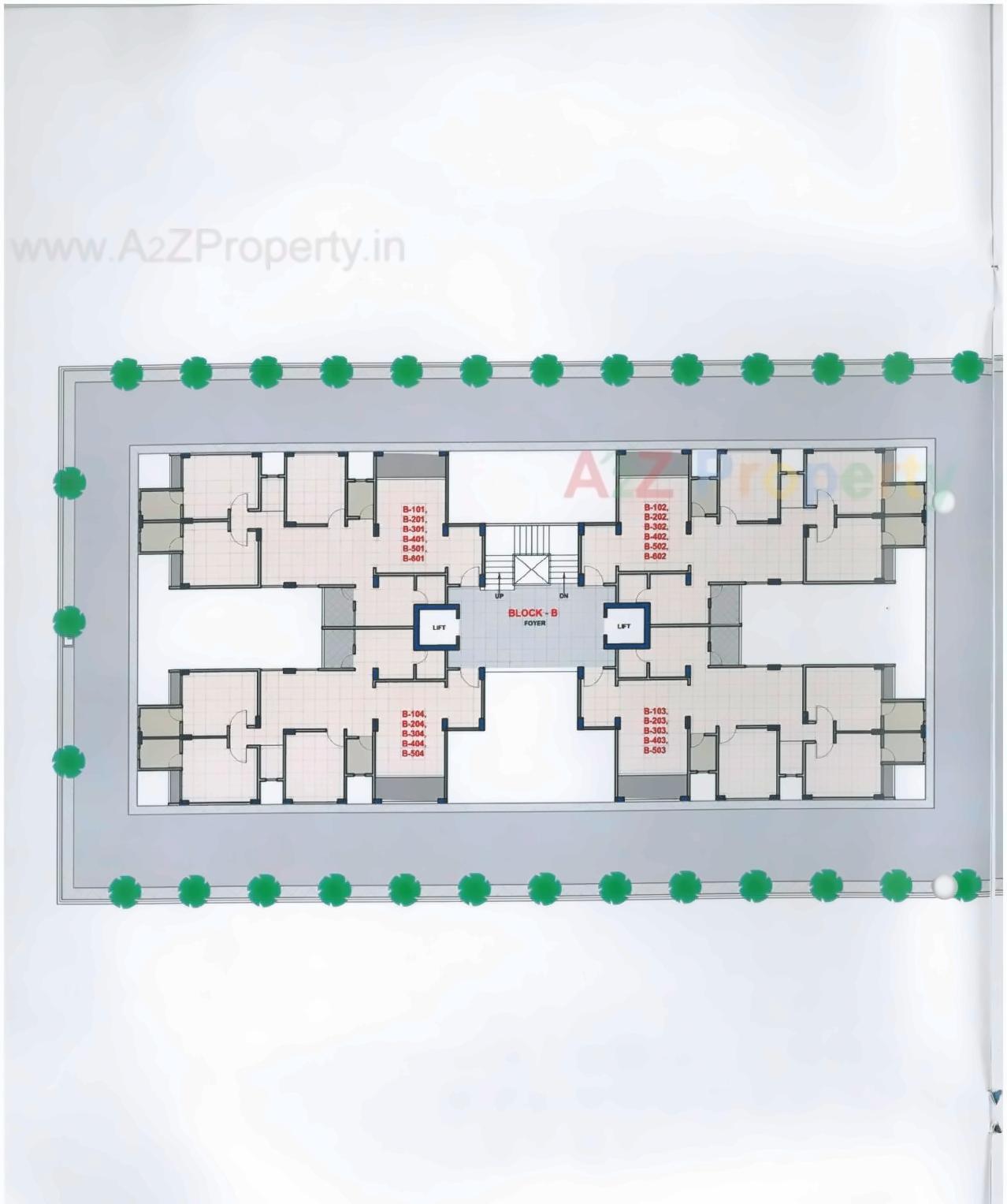 Layout of real estate project Ganesh Ultima located at Raysan, Gandhinagar, Gujarat