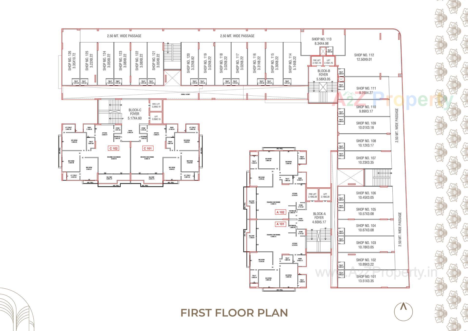 Layout of real estate project Ganesh Vivanta located at Khoraj, Gandhinagar, Gujarat