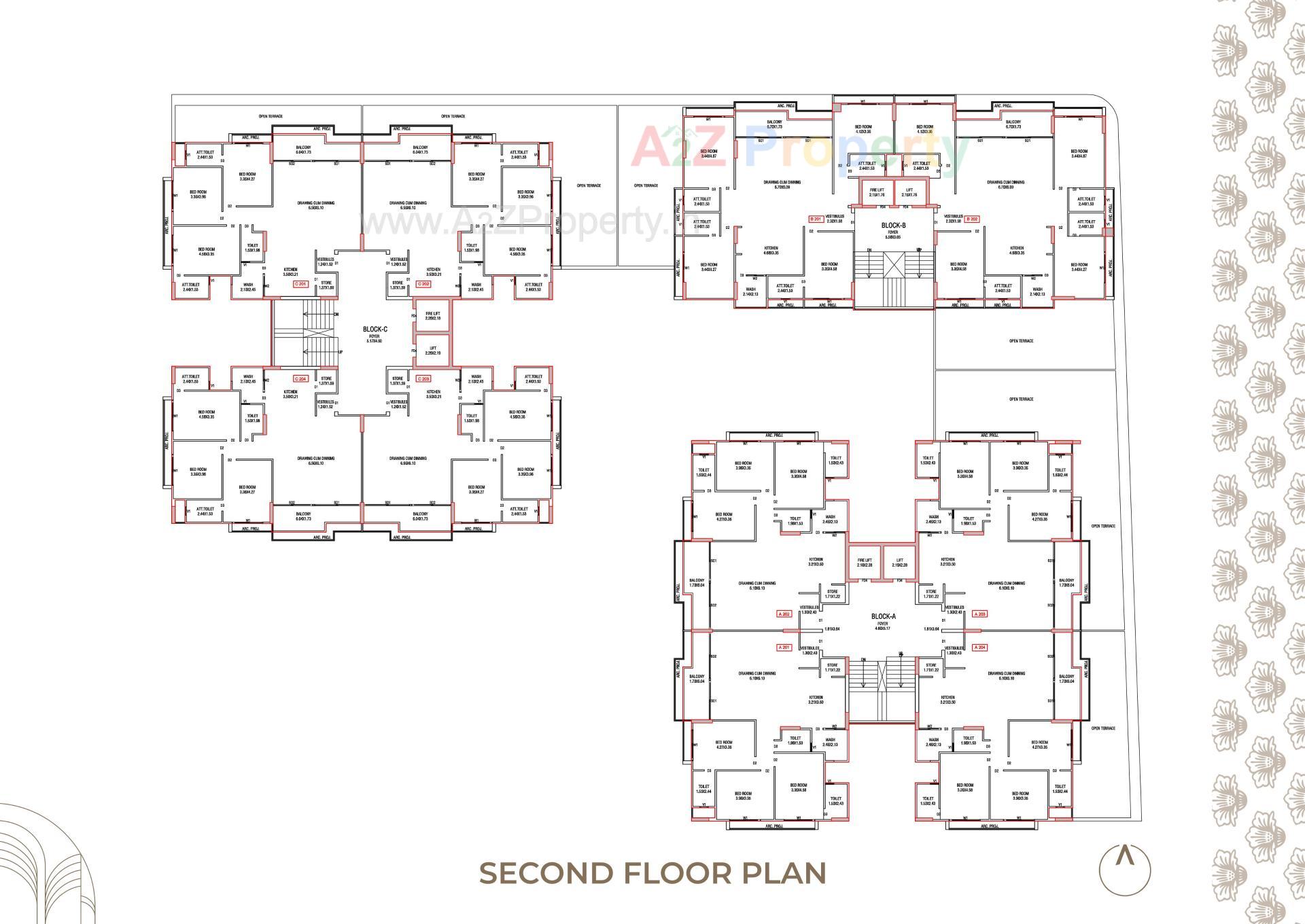 Layout of real estate project Ganesh Vivanta located at Khoraj, Gandhinagar, Gujarat