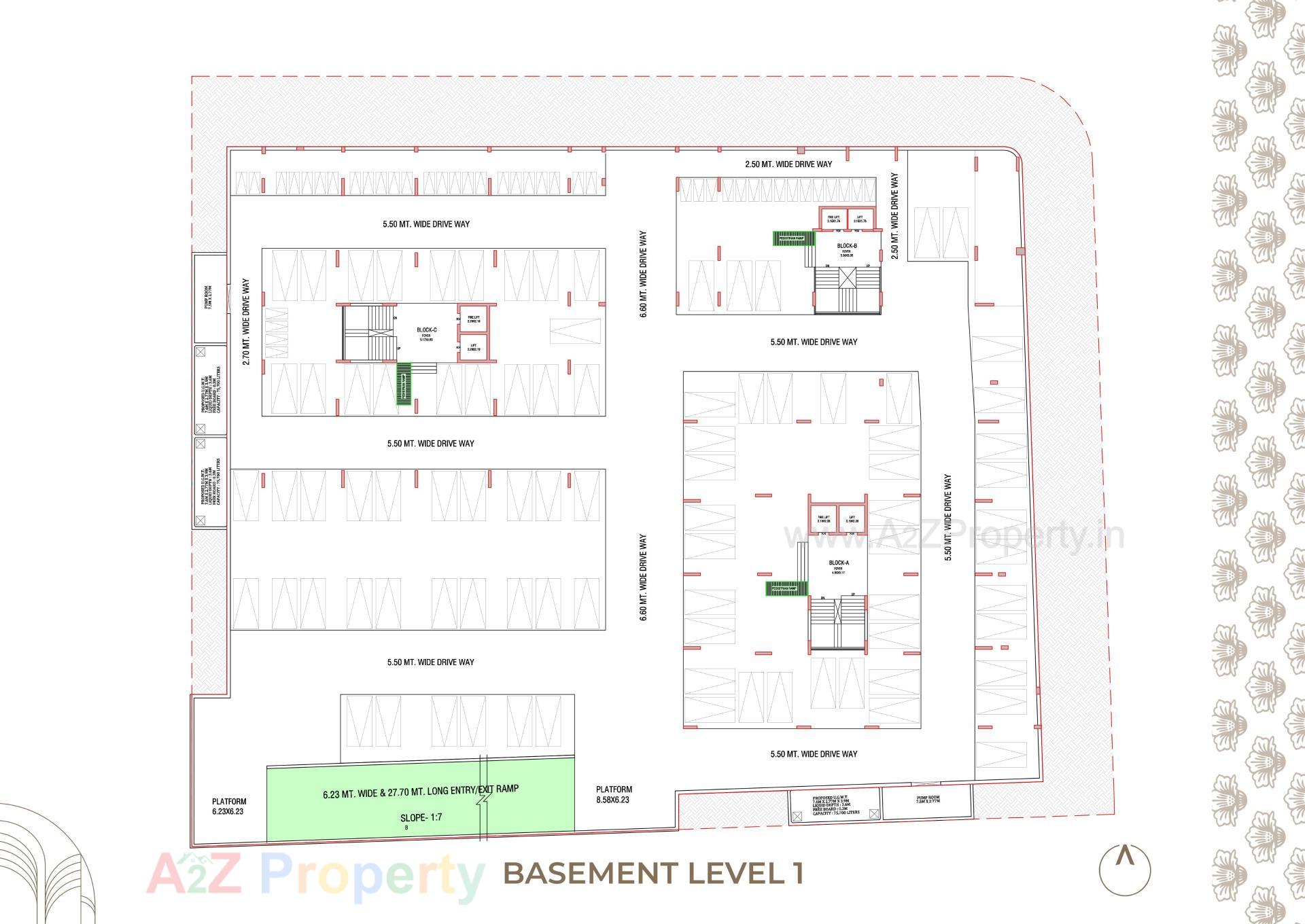 Layout of real estate project Ganesh Vivanta located at Khoraj, Gandhinagar, Gujarat